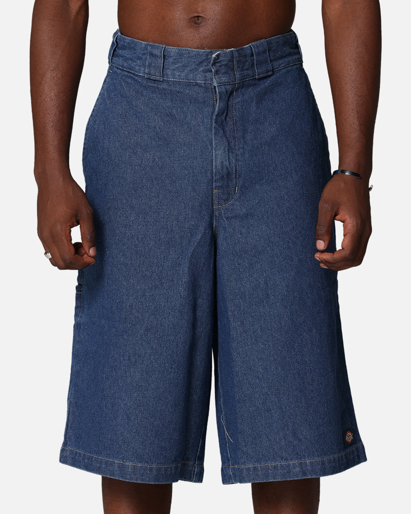 Dickies 13" Loose Fit Multi Pocket Shorts Stone Washed Indigo - Image 7