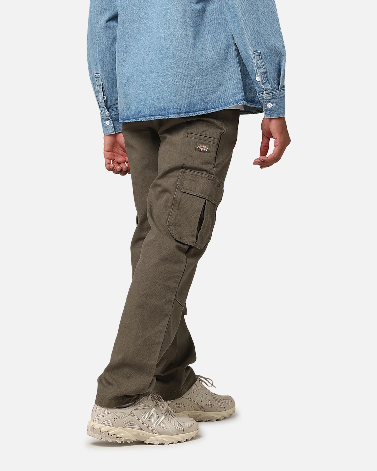 Dickies 85-283 Cargo Canvas Pants Washed Dark Khaki - Image 5