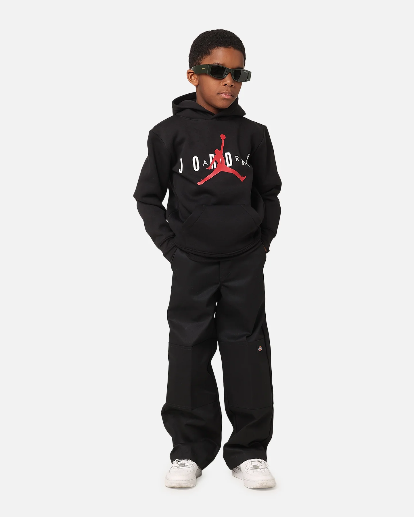 Dickies Kids' 85-283 Loose Fit Double Knee Pant Black - Image 2