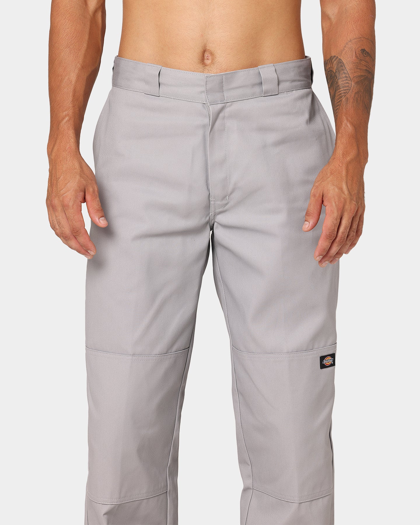 Dickies Loose Double Knee Work Pants Silver - Image 3