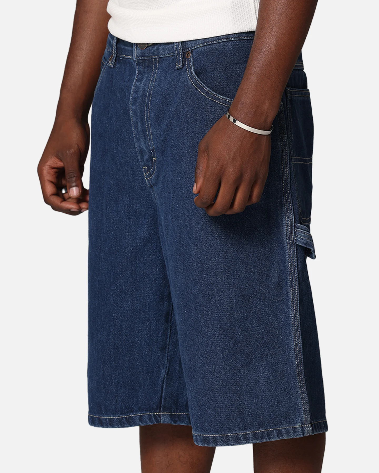 Dickies Relaxed Fit Carpenter Shorts Stone Washed Indigo - Image 3