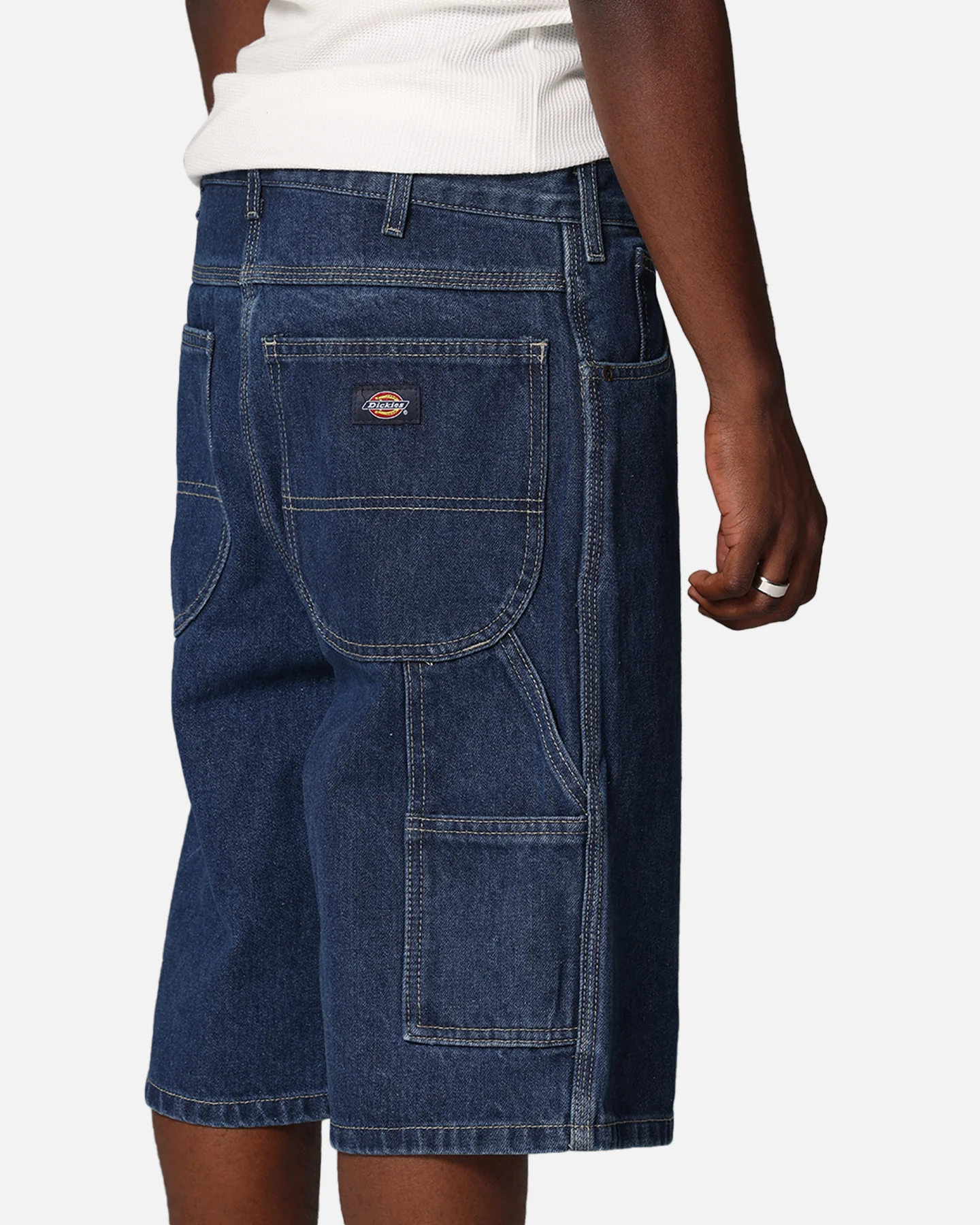 Dickies Relaxed Fit Carpenter Shorts Stone Washed Indigo - Image 4