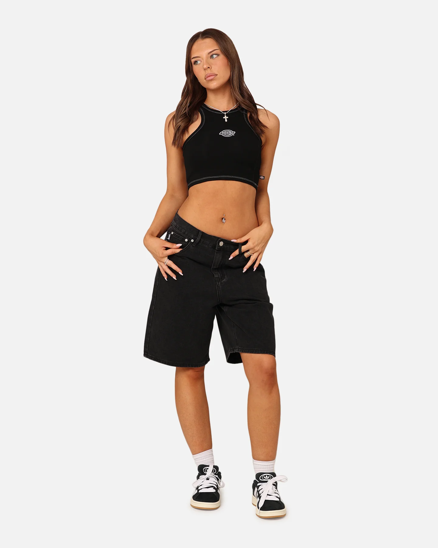 Dickies Women's Classic Logo Tank Black - Image 2