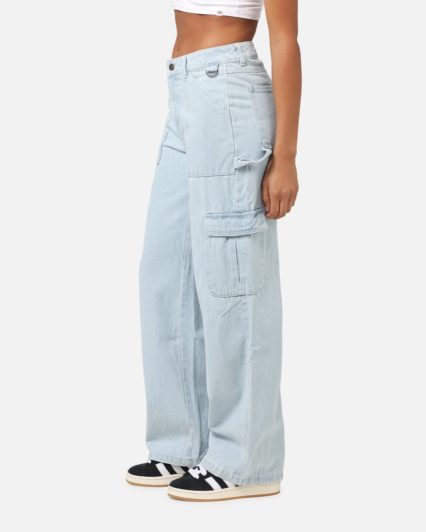 Dickies Women's Voss Light Denim Jeans Sky Blue - Image 5