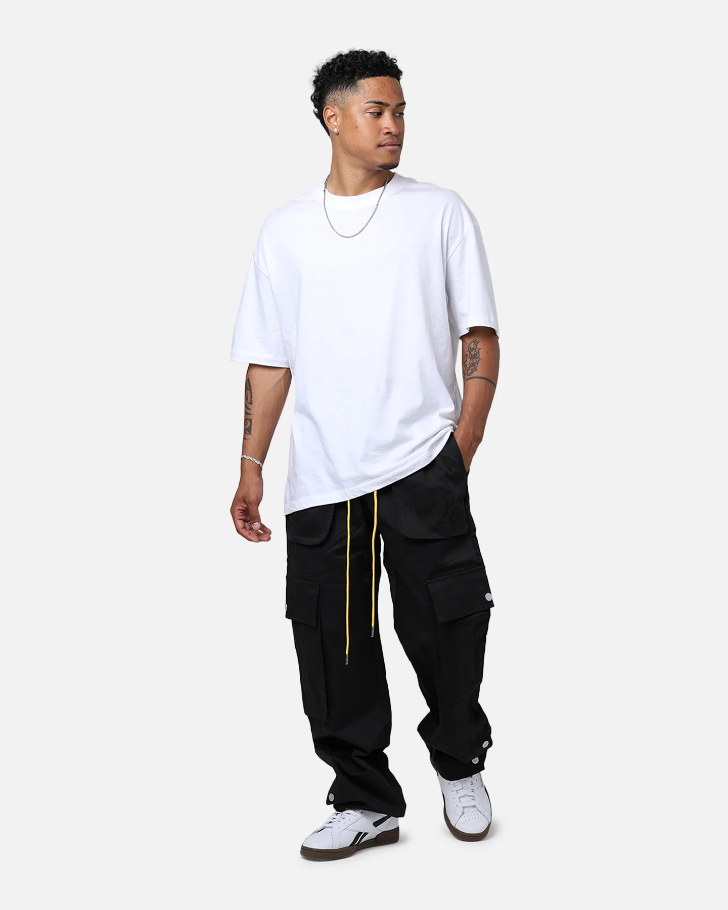 Diet Starts Monday Nylon Cargo Pants Black - Image 2