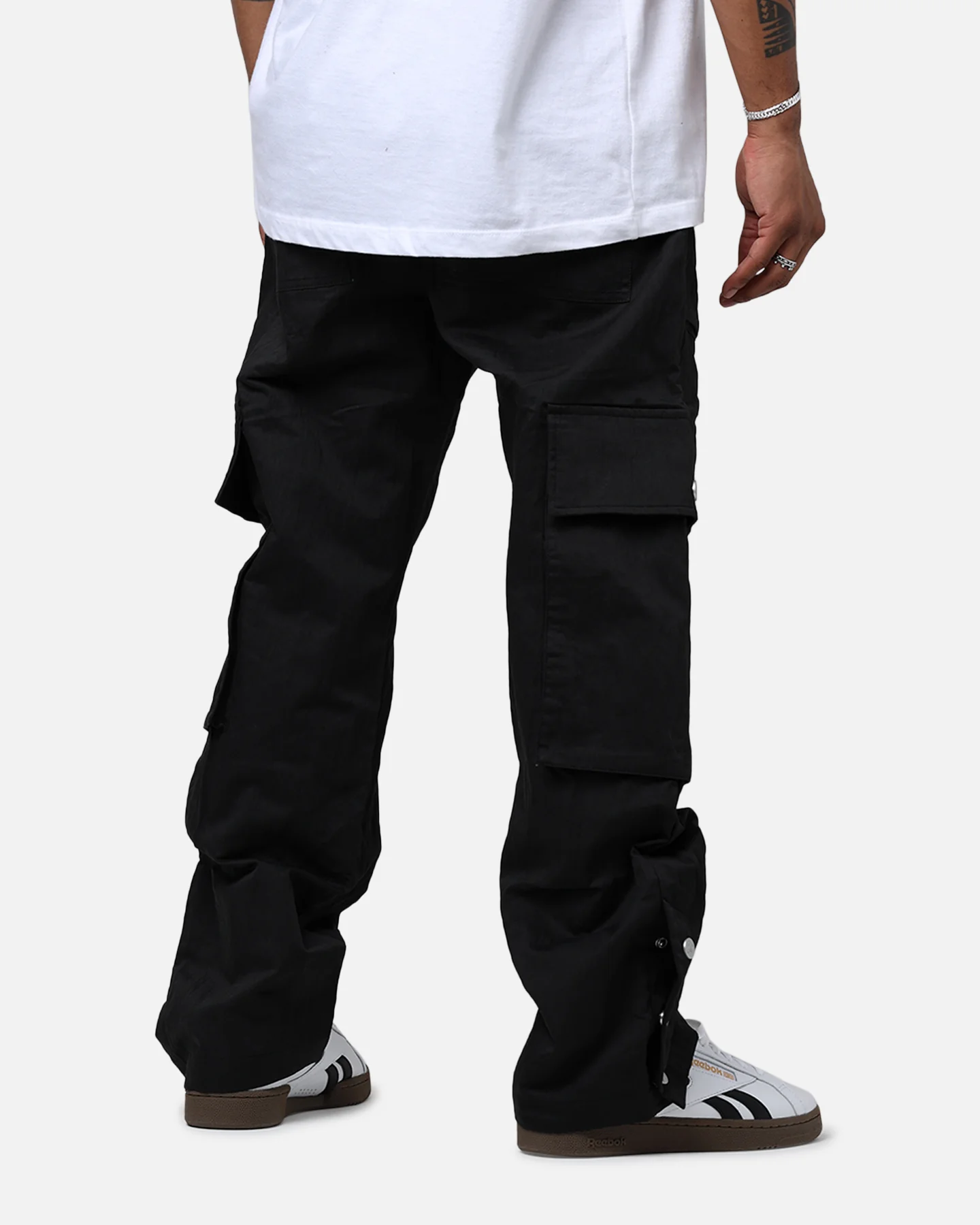 Diet Starts Monday Nylon Cargo Pants Black - Image 3
