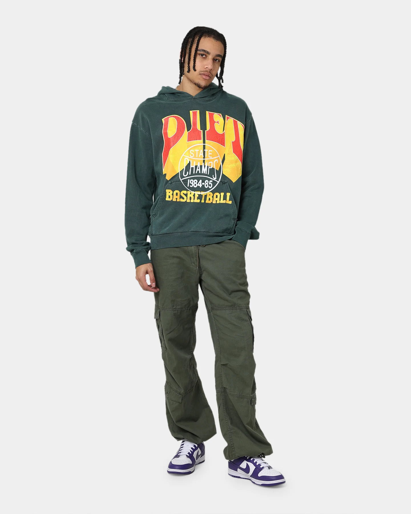 Diet Starts Monday State Champs Hoodie Green - Image 2