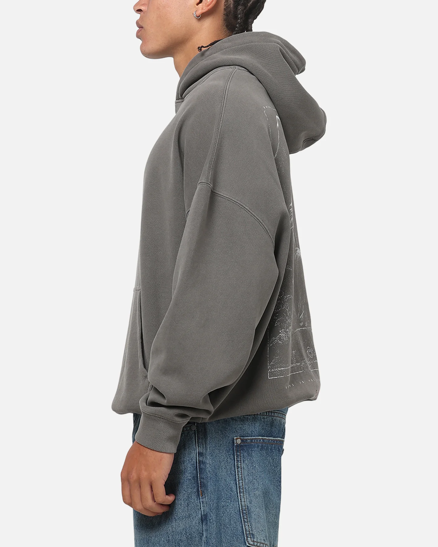 Saint Morta Divine Duty X Hoodie Washed Charcoal - Image 6