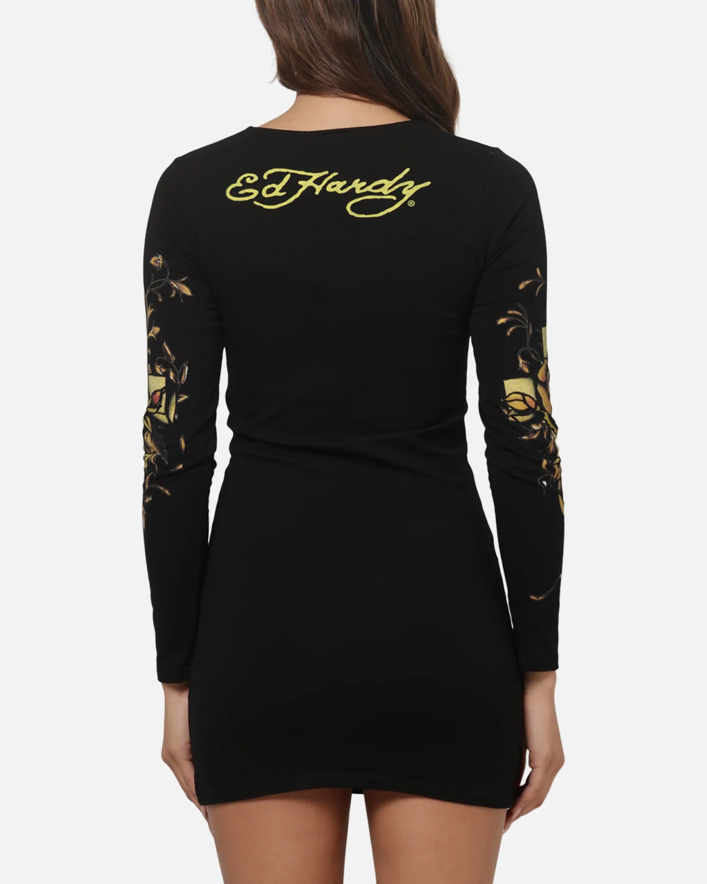 Ed Hardy Women's Divine Long Sleeve Dress Black - Image 3