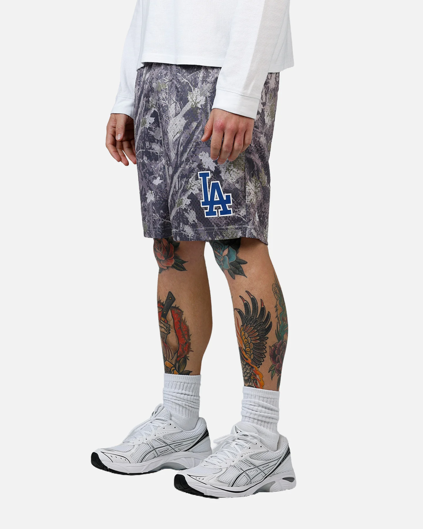 New Era Los Angeles Dodgers Camo Shorts Camo - Image 3