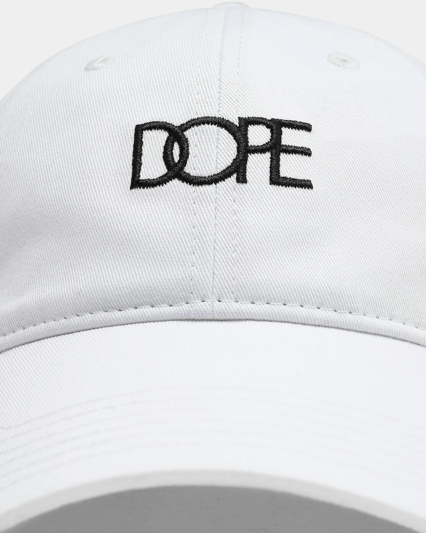 Dope Men's Logo Strapback Cap White/Black - Image 6