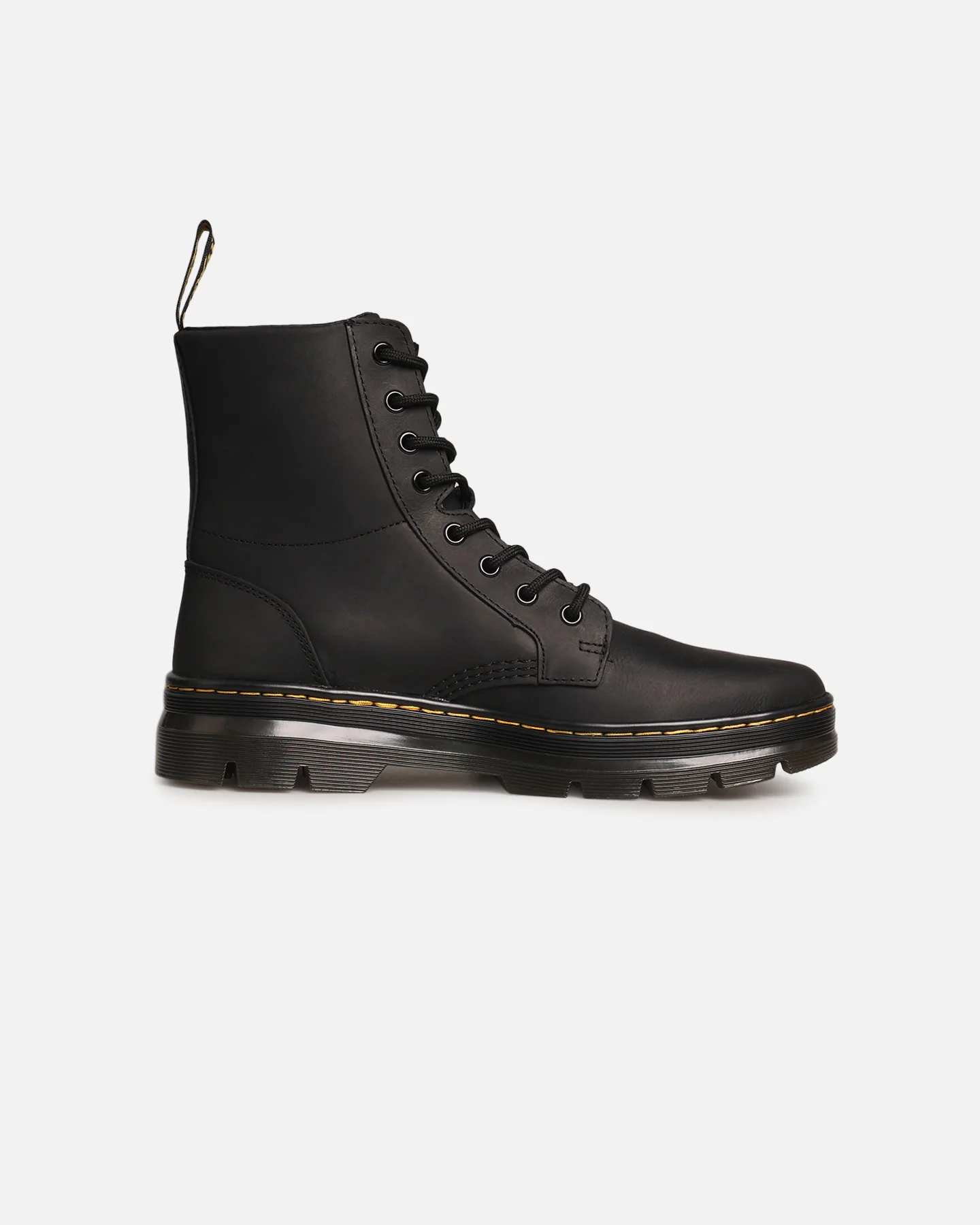 Dr. Martens Combs Leather 8 Eye Boot Black - Image 4