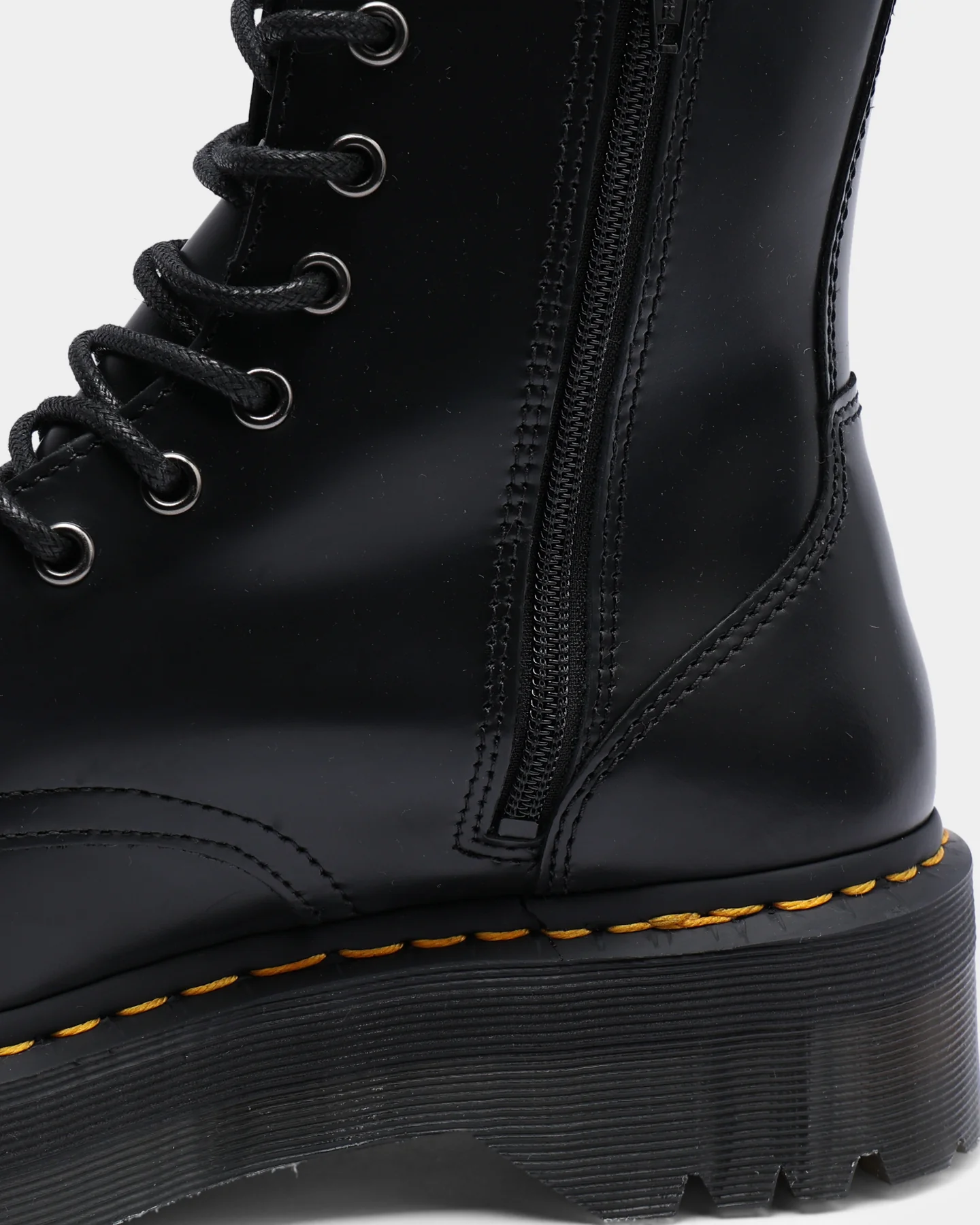 Dr. Martens Jadon 8 Eye Polish Smooth Black - Image 7