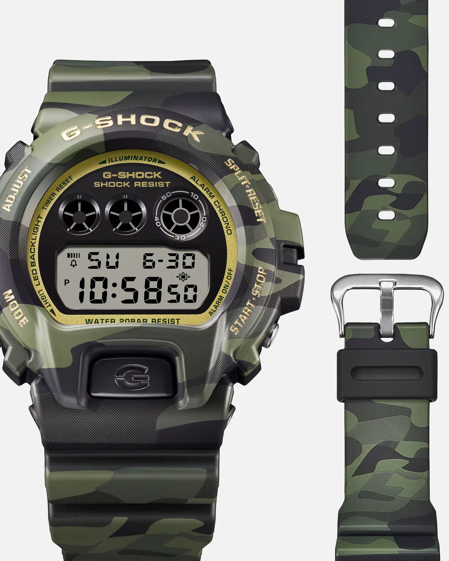G Shock DW-6900CMG-3DR Watch Camo - Image 3