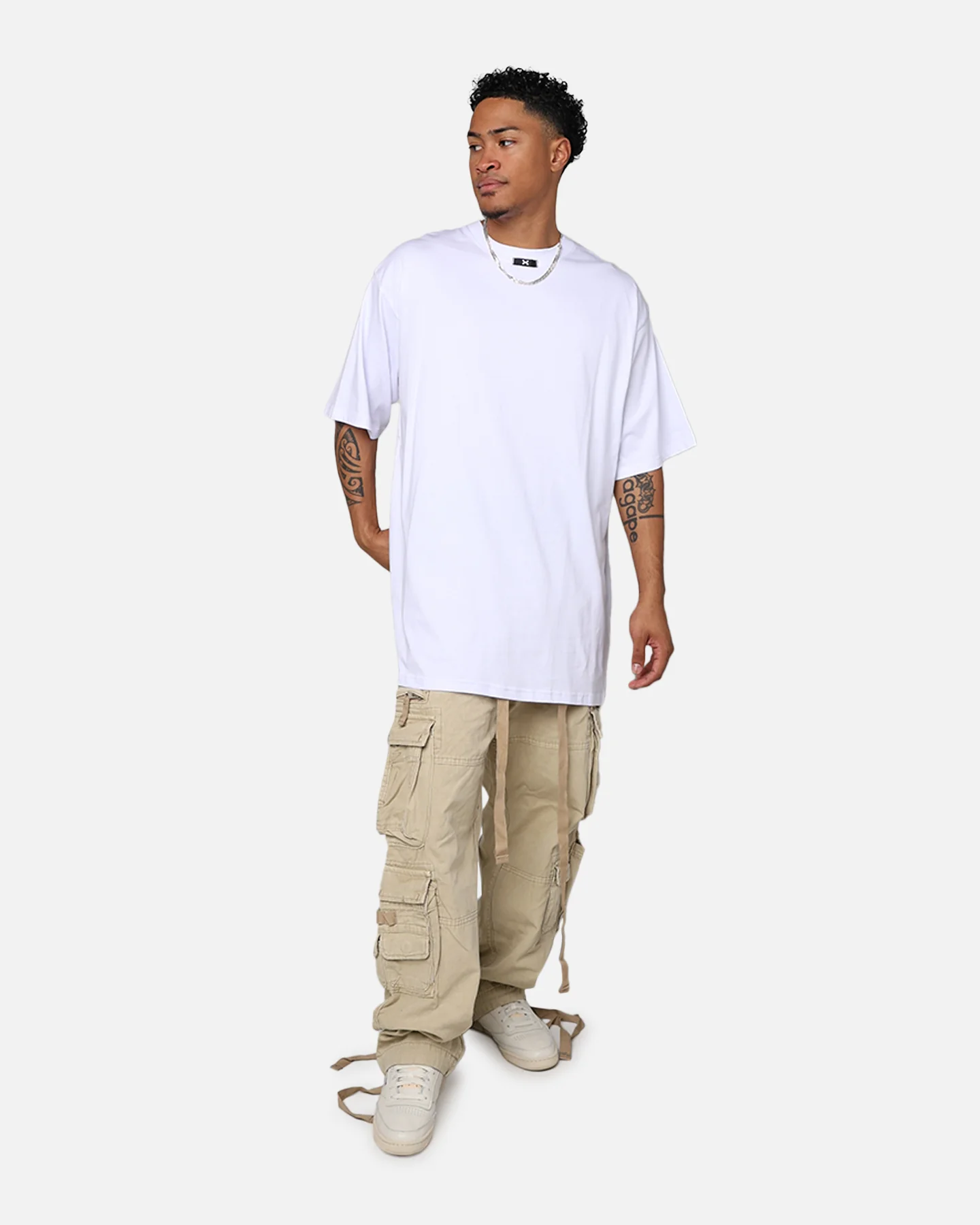DXXMLIFE L-0 A Baggy T-Shirt White - Image 6