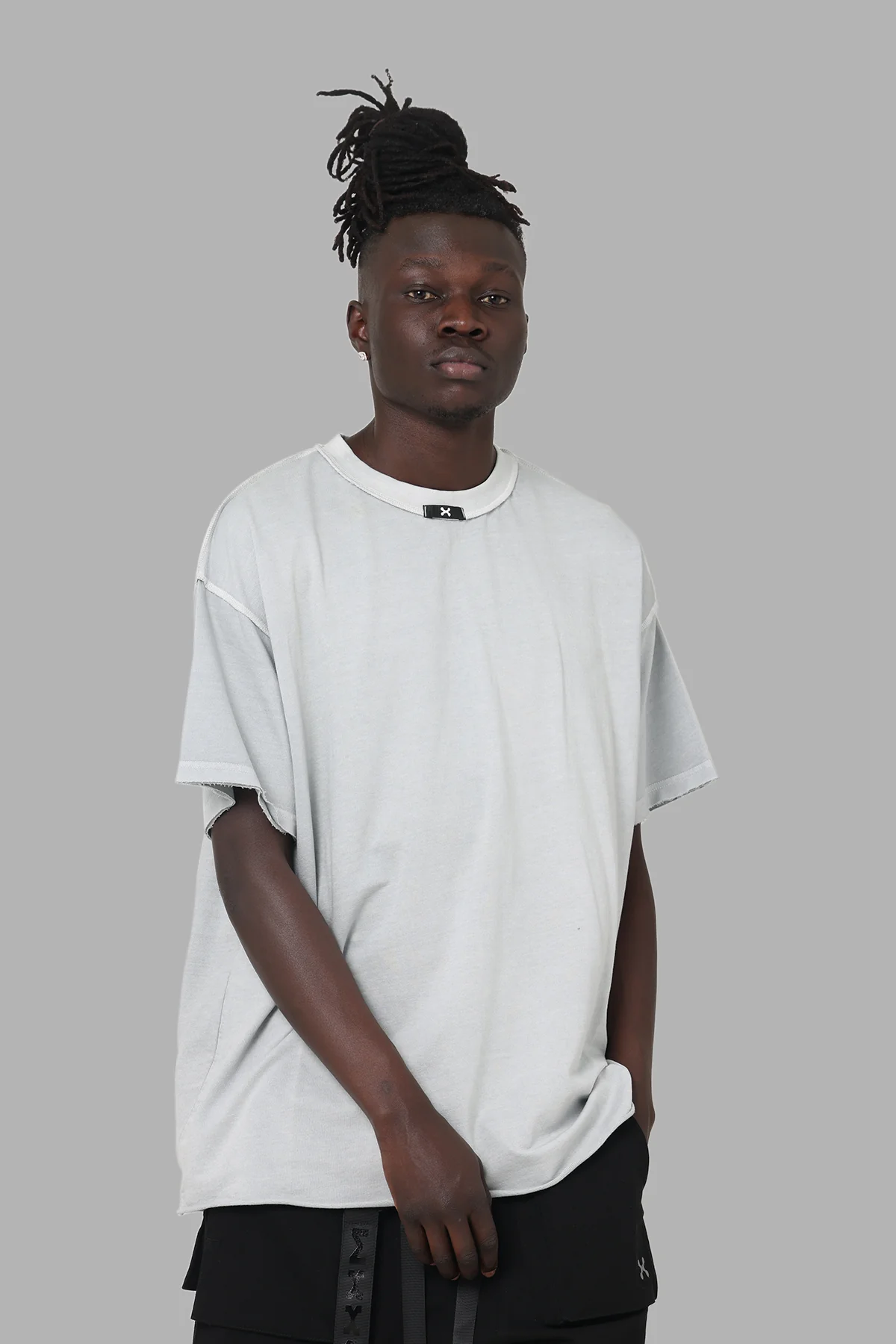 DXXMLife L-5 Txnal Oversized T-Shirt Grey/Grey - Image 2