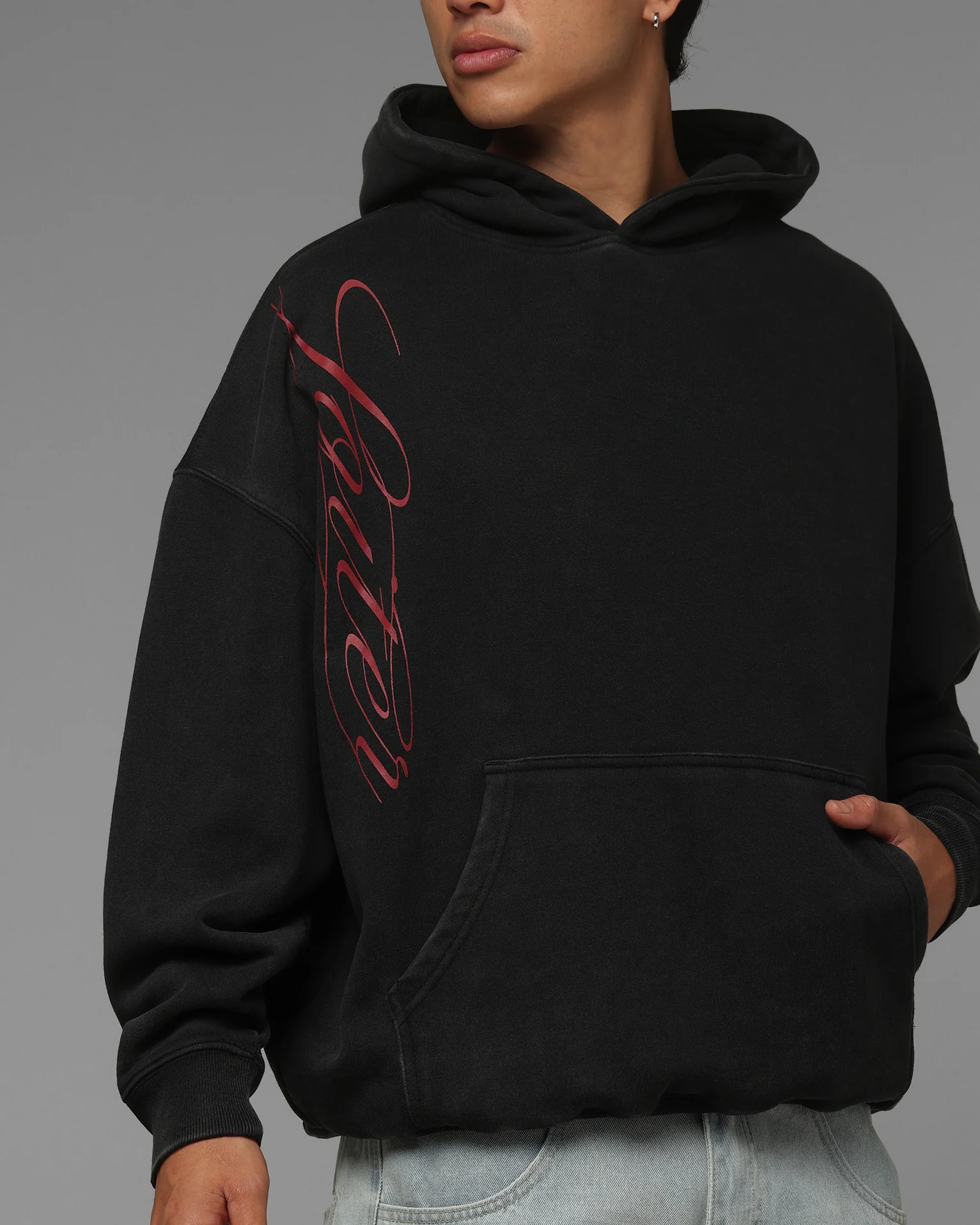 Loiter Eastern Bloc Hoodie Vintage Black - Image 7