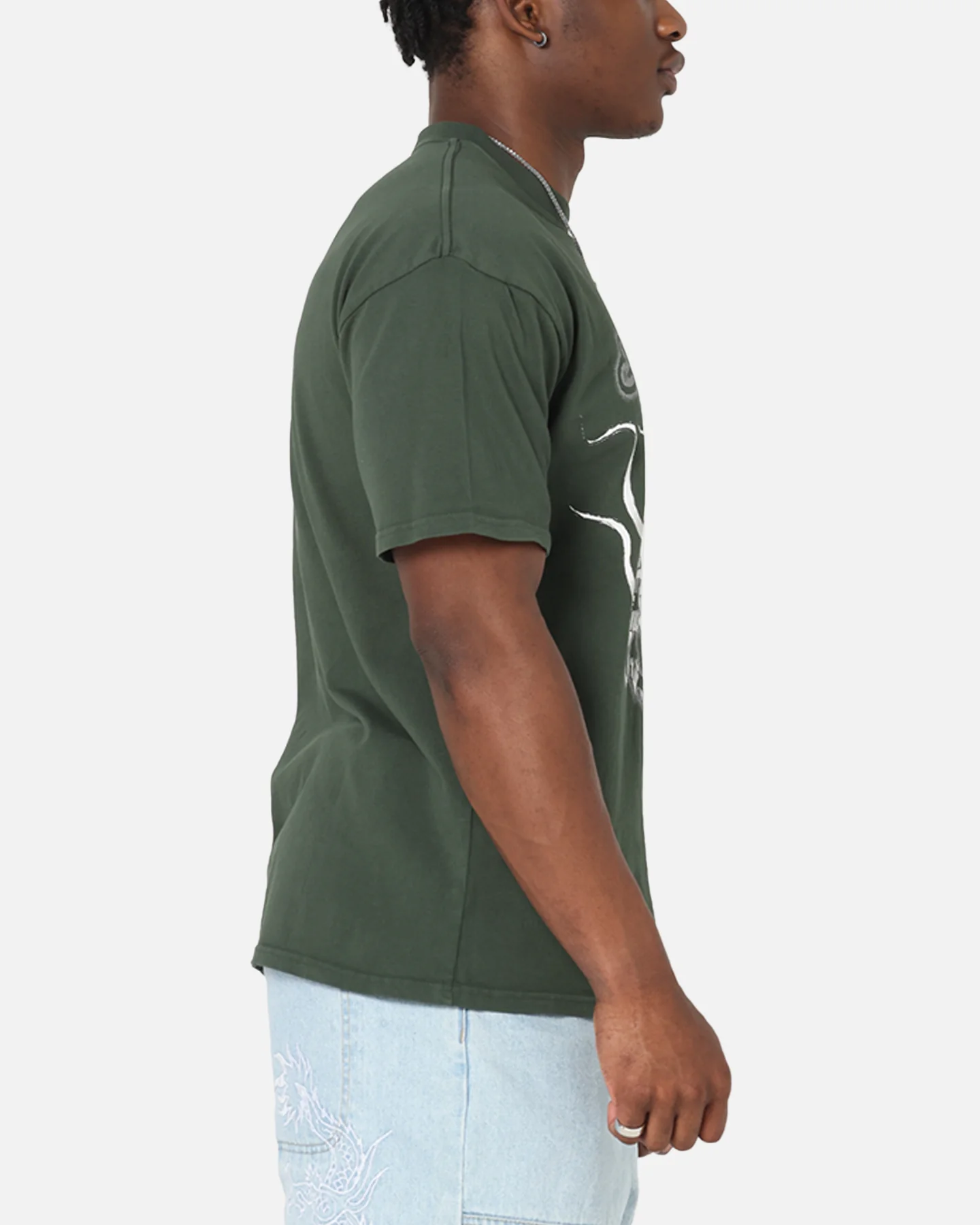 Ed Hardy Cross My Heart T-Shirt Pine Green - Image 4