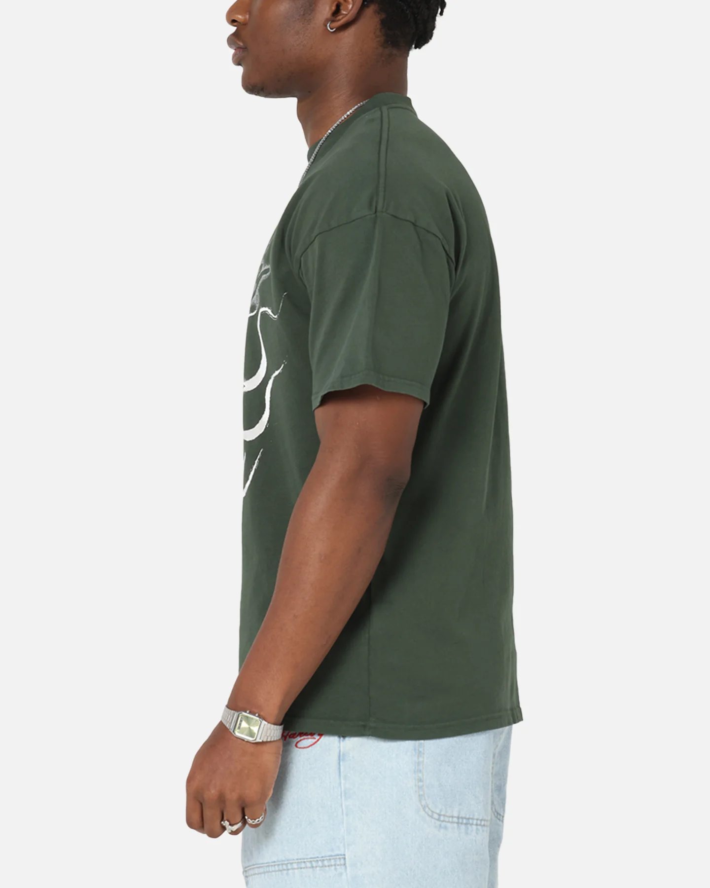 Ed Hardy Cross My Heart T-Shirt Pine Green - Image 5
