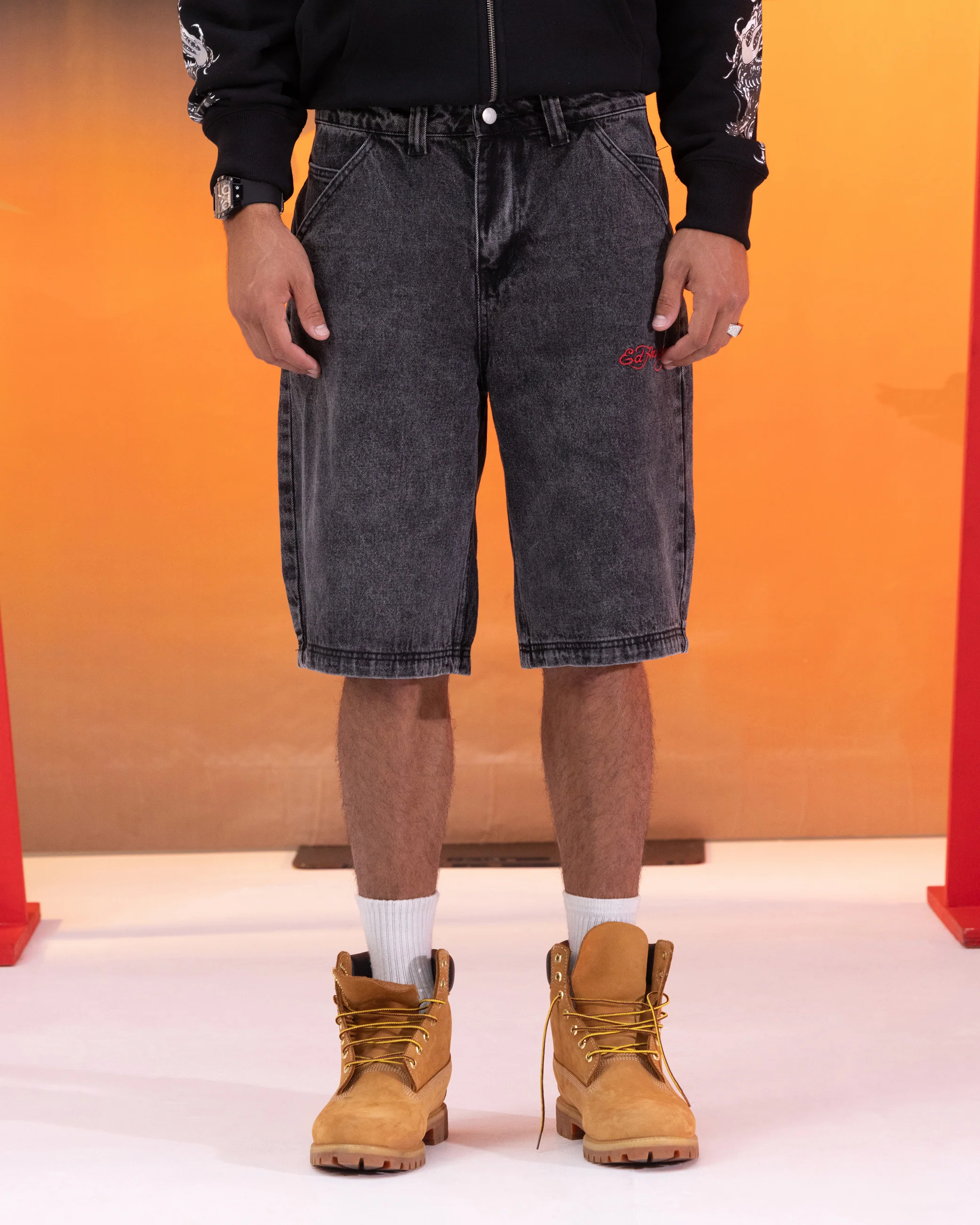 Ed Hardy Devil Jorts Black - Image 5