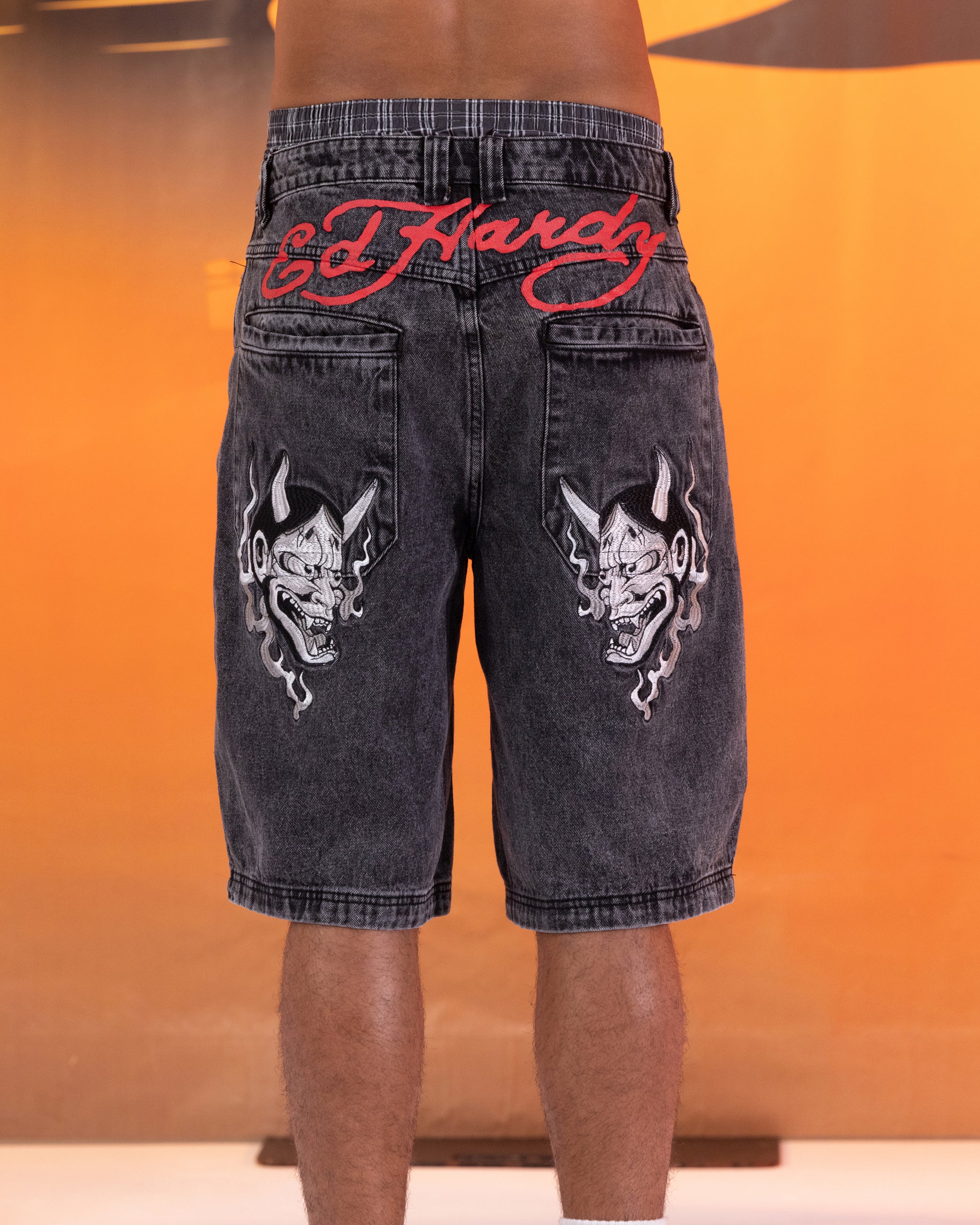 Ed Hardy Devil Jorts Black - Image 8