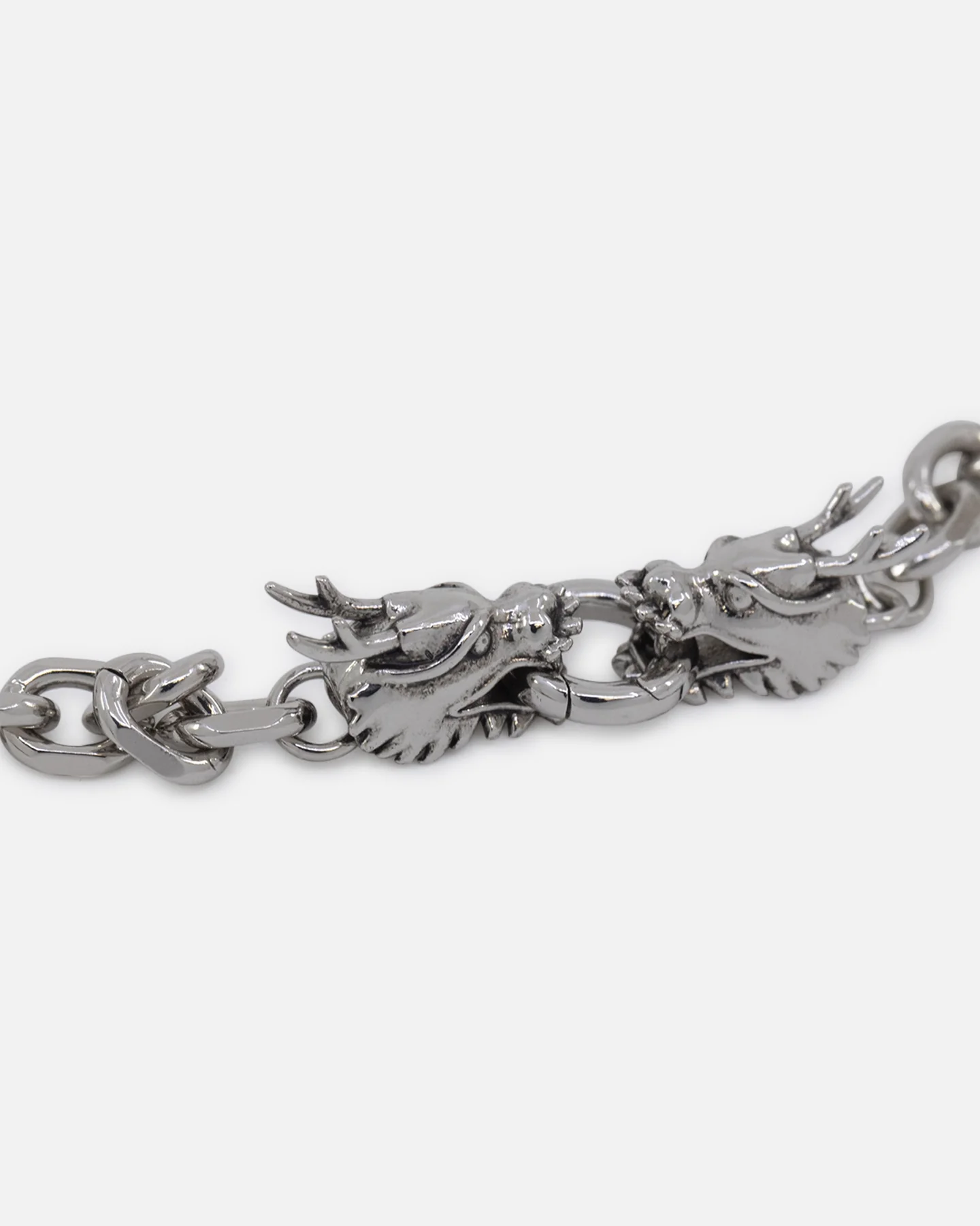Ed Hardy Dragon Choker Chain Necklace Silver - Image 2