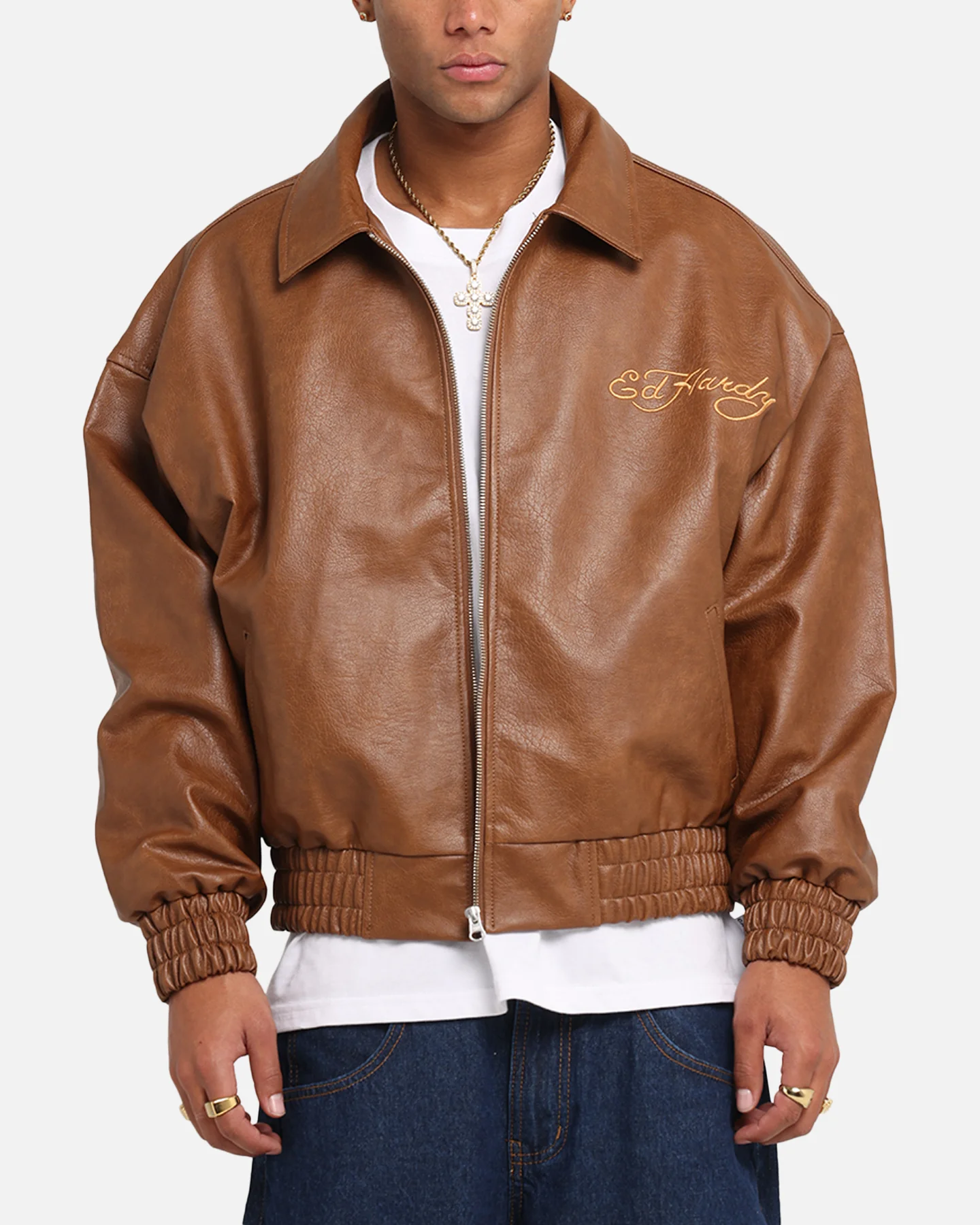 Ed Hardy Eagle Jacket Brown - Image 2