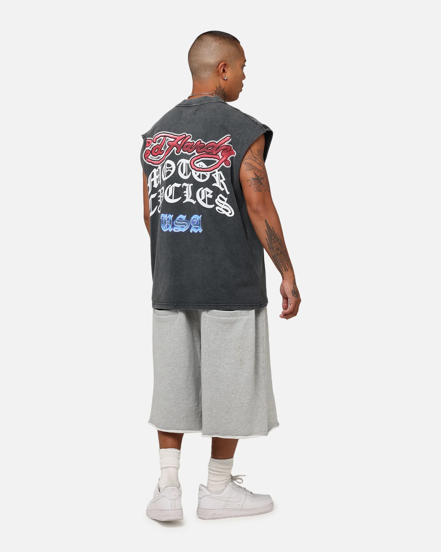 Ed Hardy Eagle Motor Muscle T-Shirt Black - Image 4