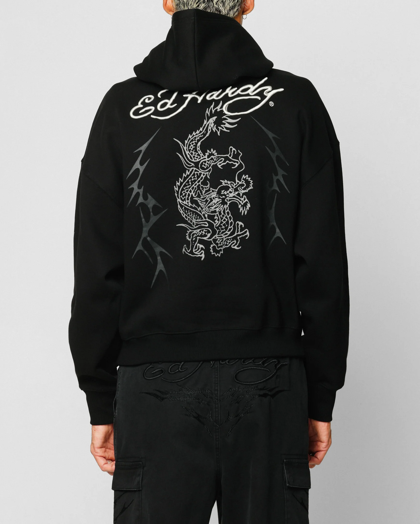 Ed Hardy Electric Hoodie Black - Image 2