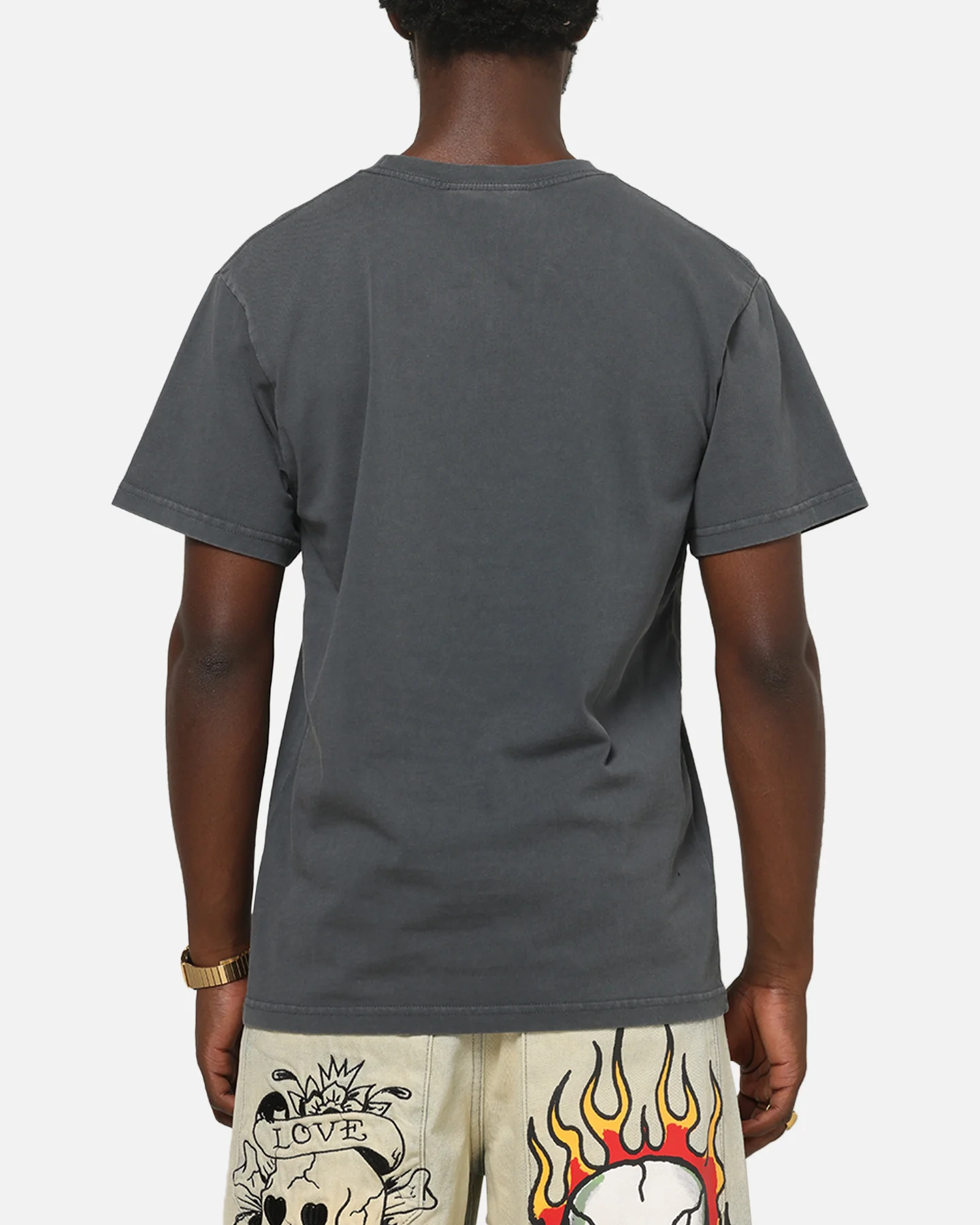 Ed Hardy Euro Fitted T-Shirt Charcoal - Image 3