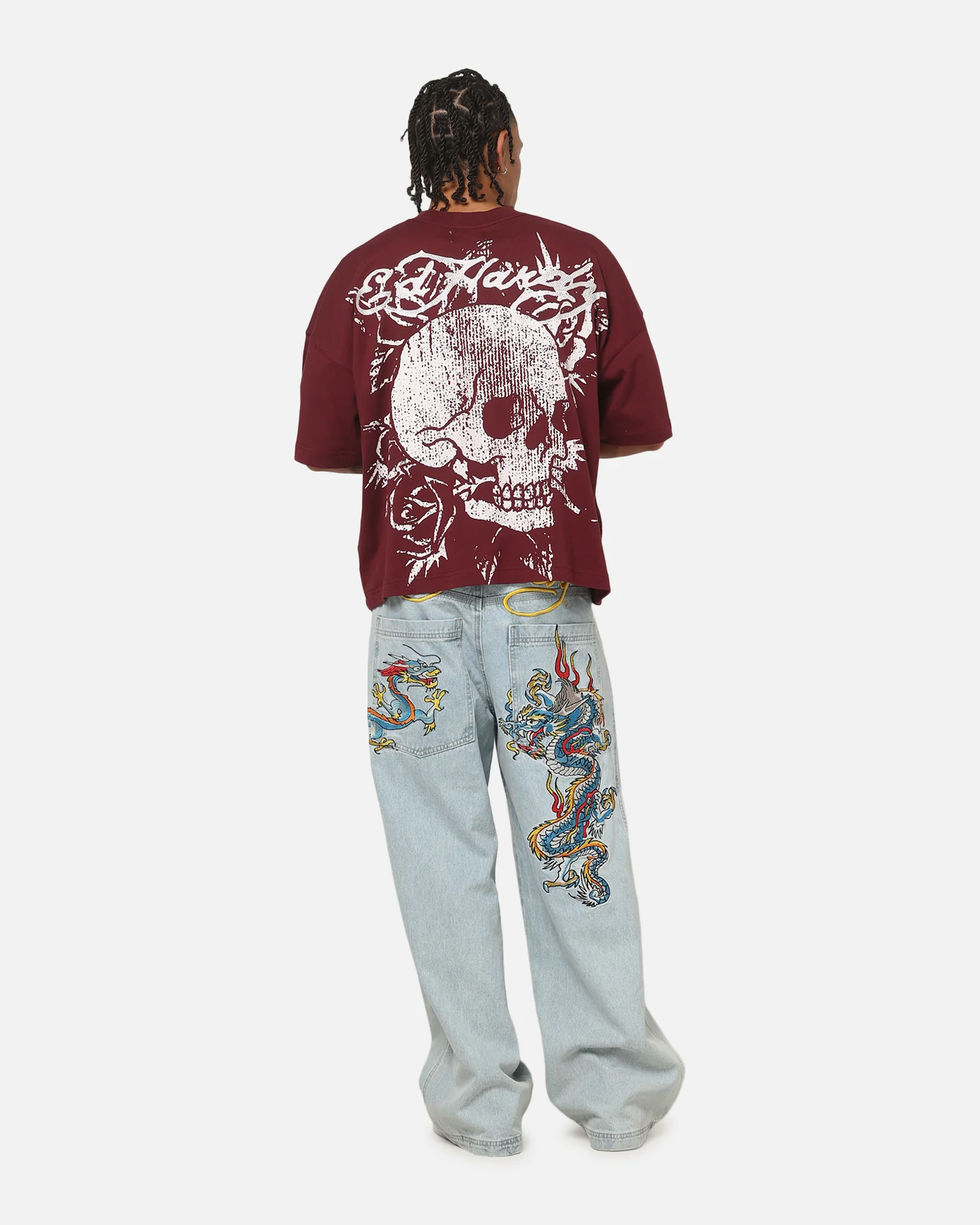 Ed Hardy Fade T-Shirt Wine - Image 3