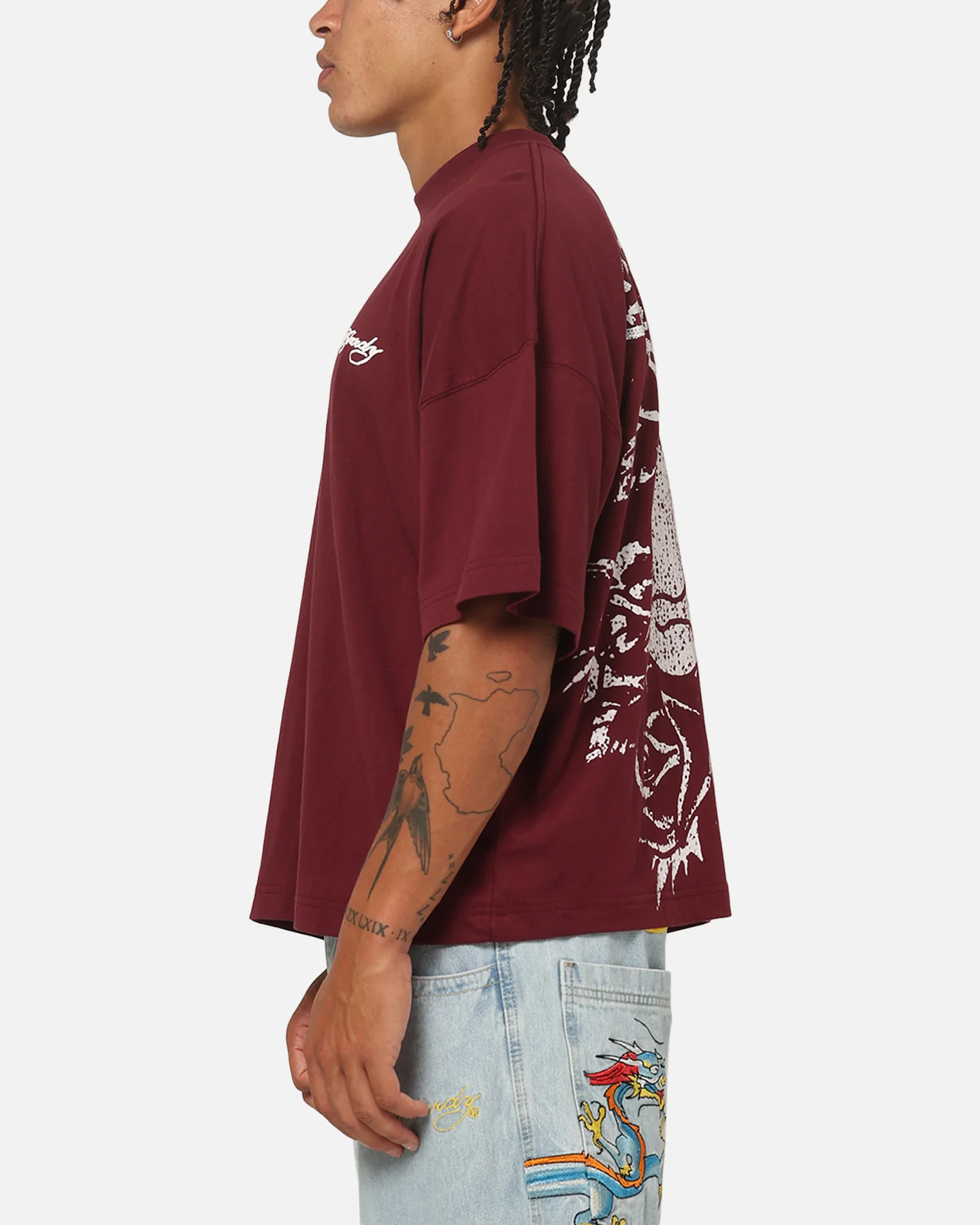Ed Hardy Fade T-Shirt Wine - Image 6