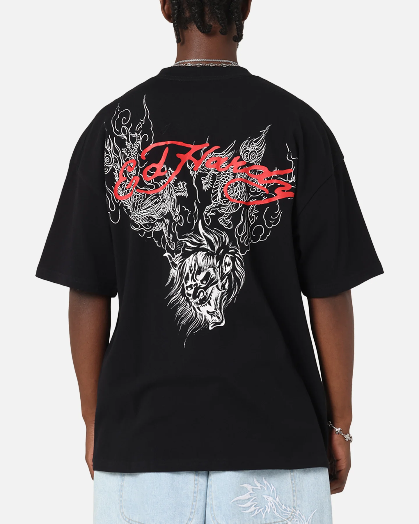 Ed Hardy Flash Demon T-Shirt Black - Image 2
