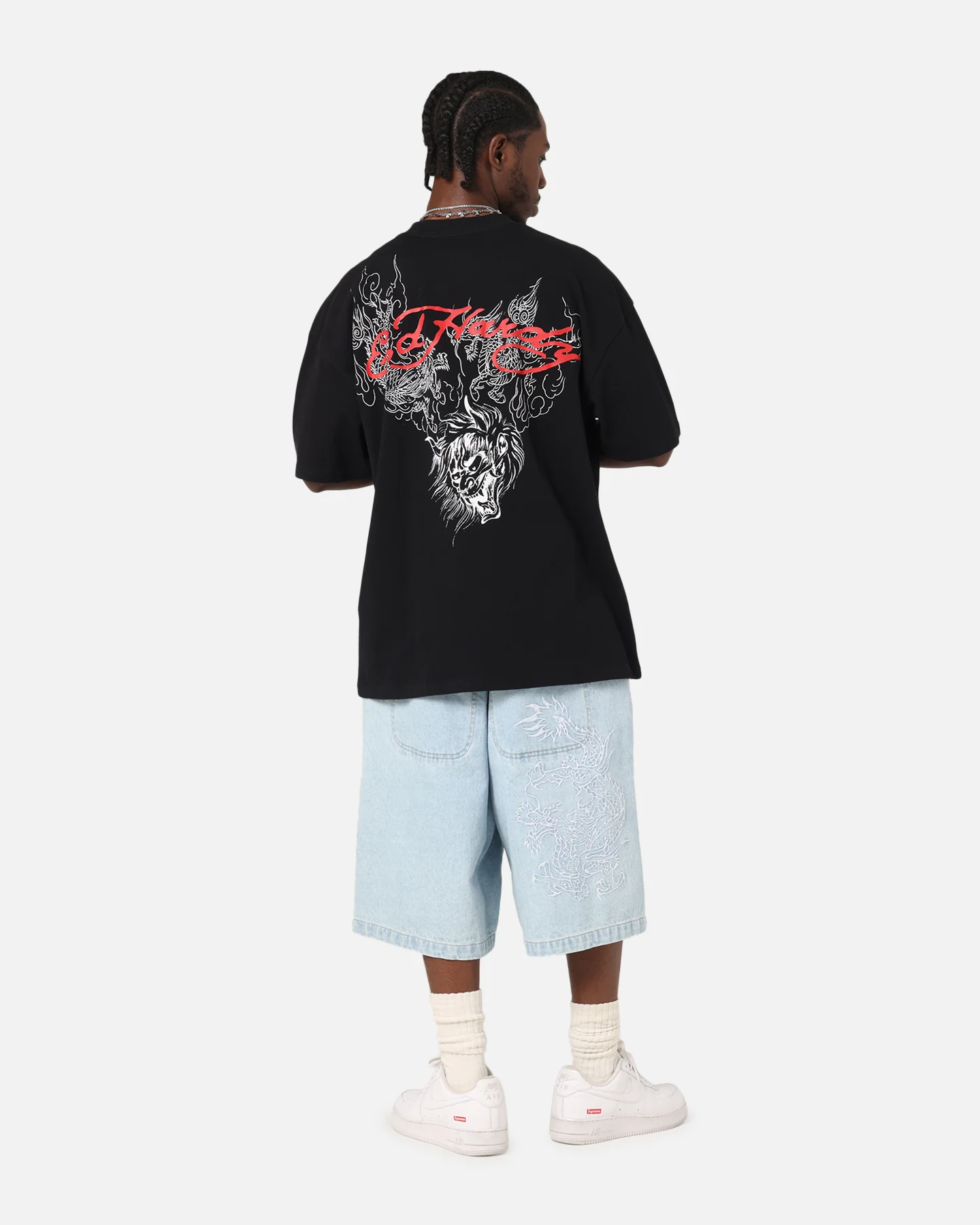 Ed Hardy Flash Demon T-Shirt Black - Image 4