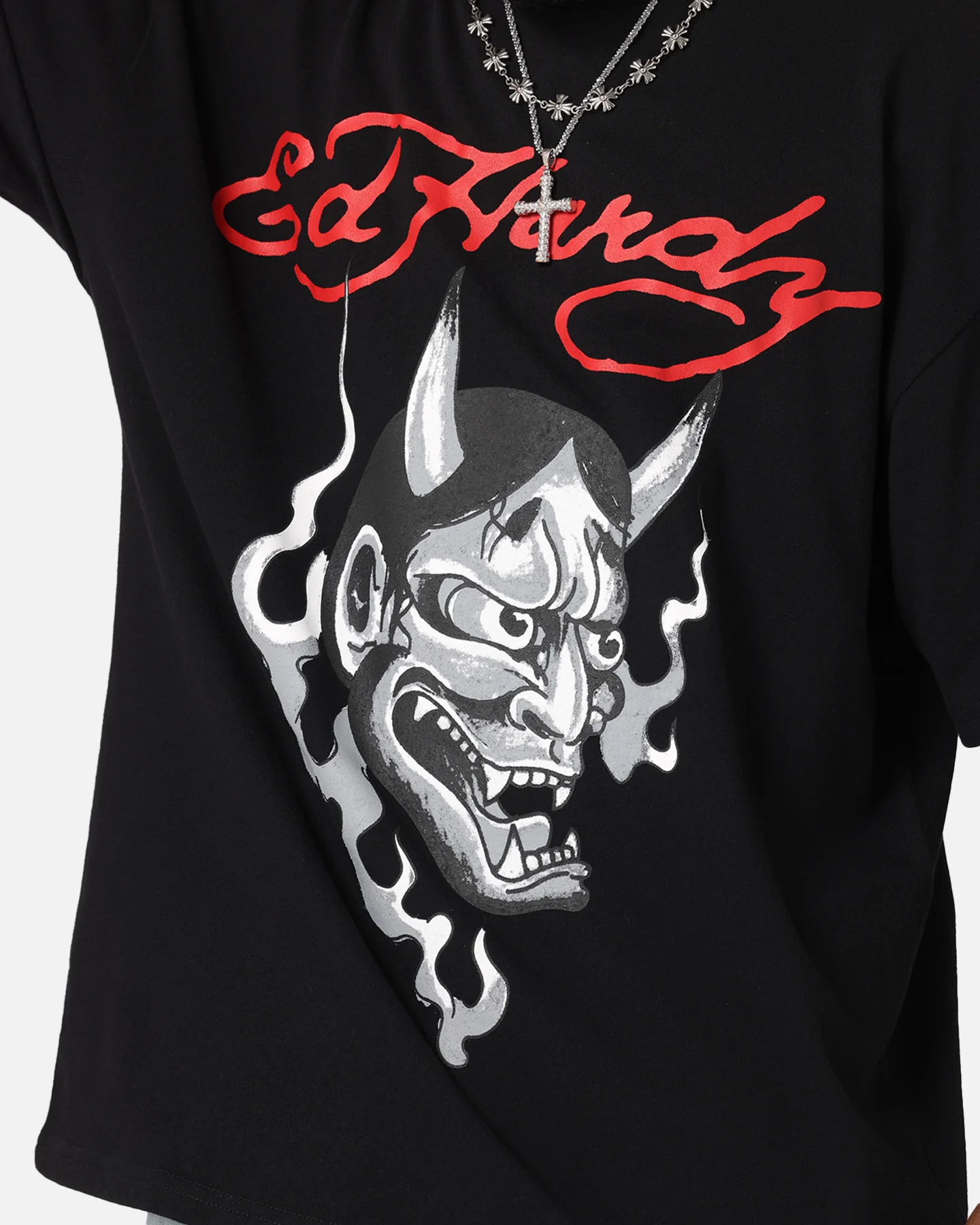 Ed Hardy Flash Demon T-Shirt Black - Image 7