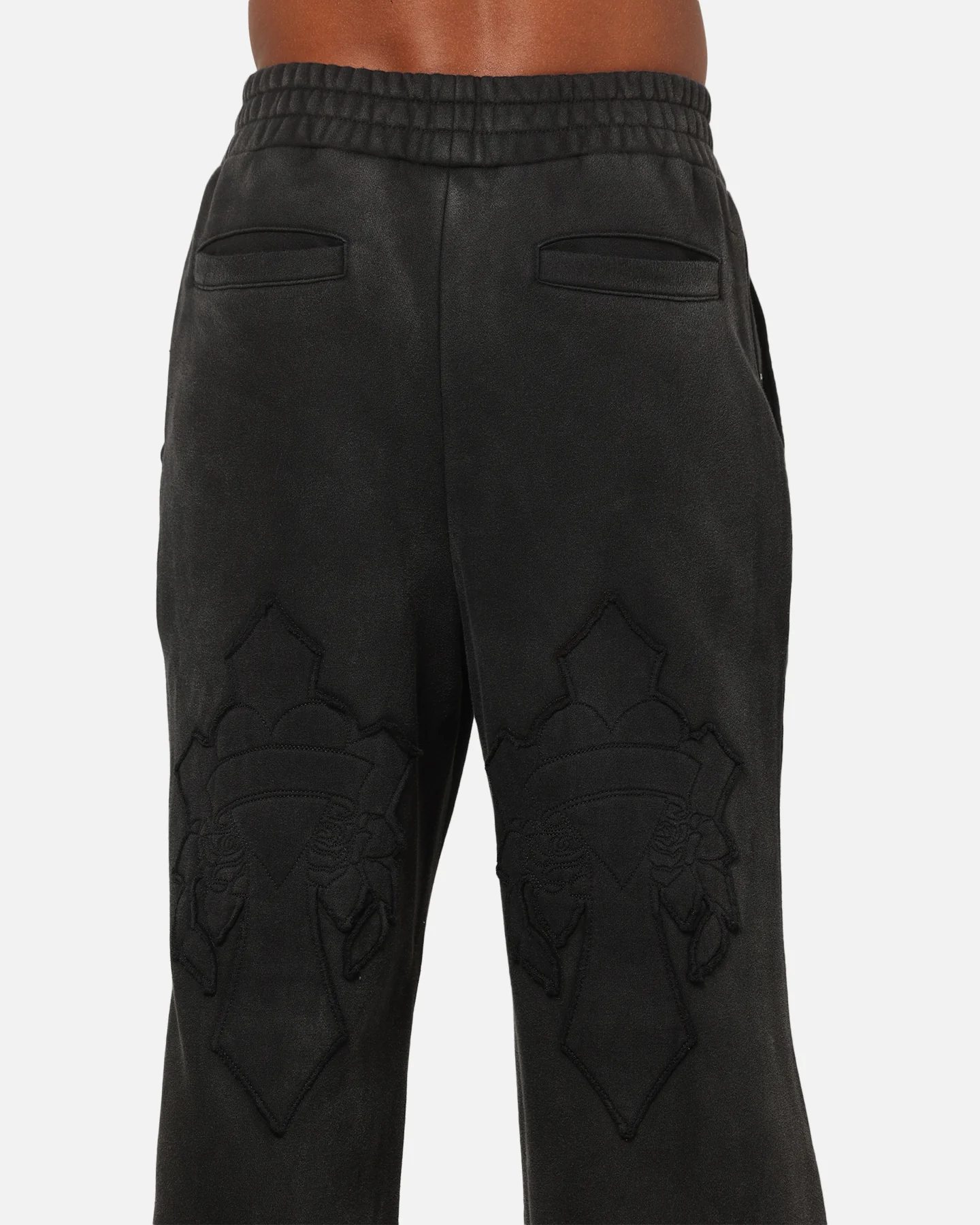 Ed Hardy Fray Track Pants Black - Image 8