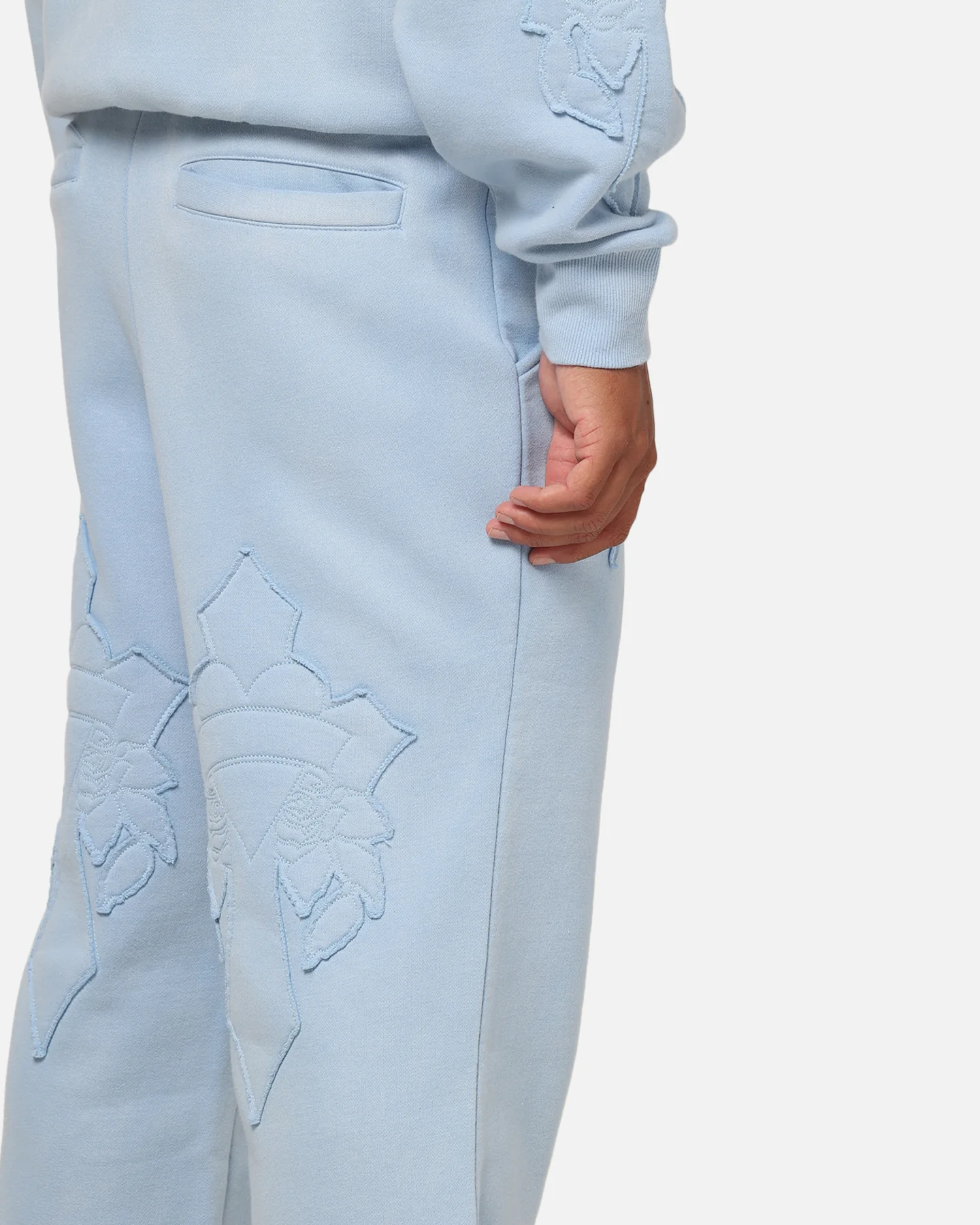 Ed Hardy Fray Track Pants Blue - Image 4