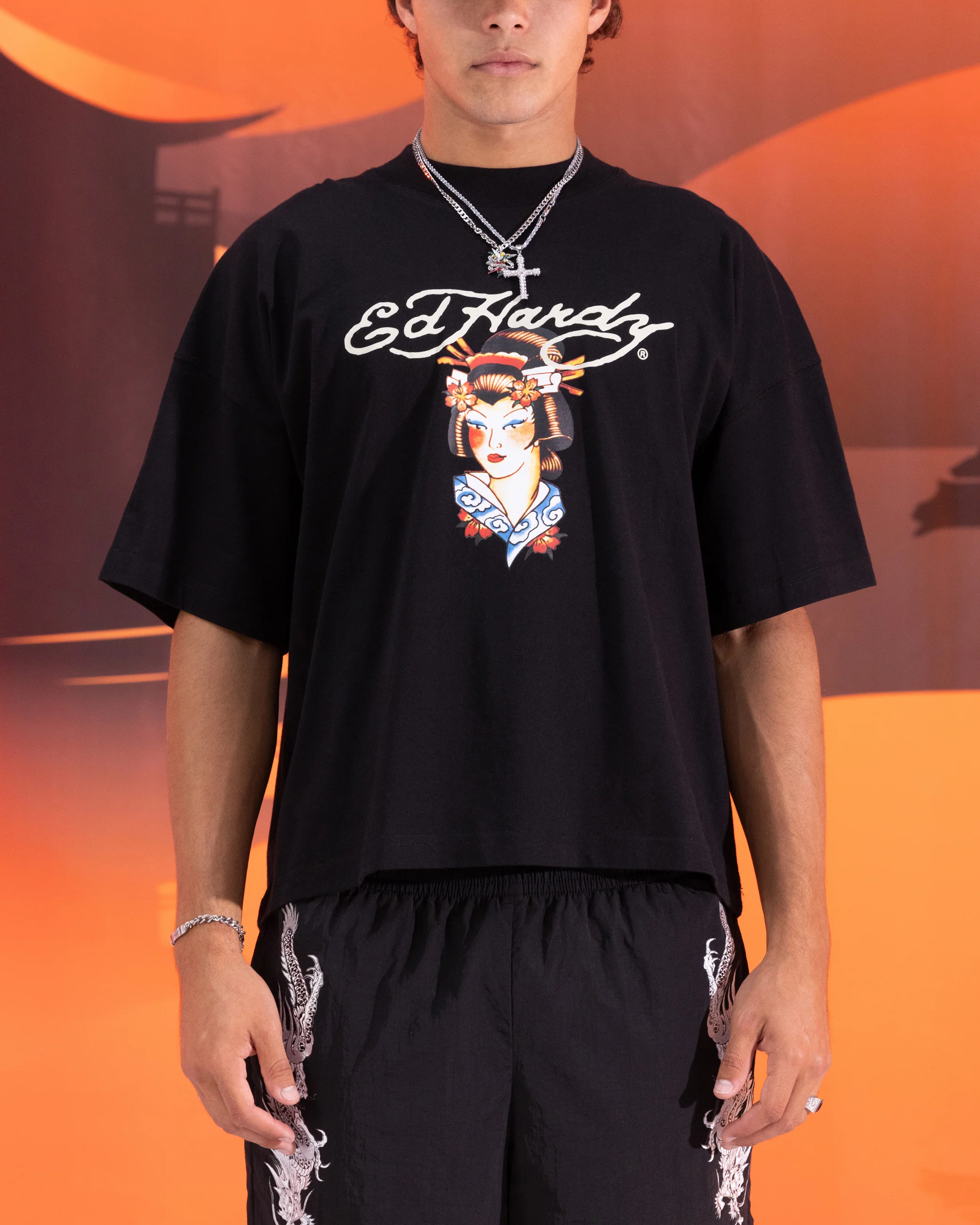 Ed Hardy Geisha T-Shirt Black - Image 2