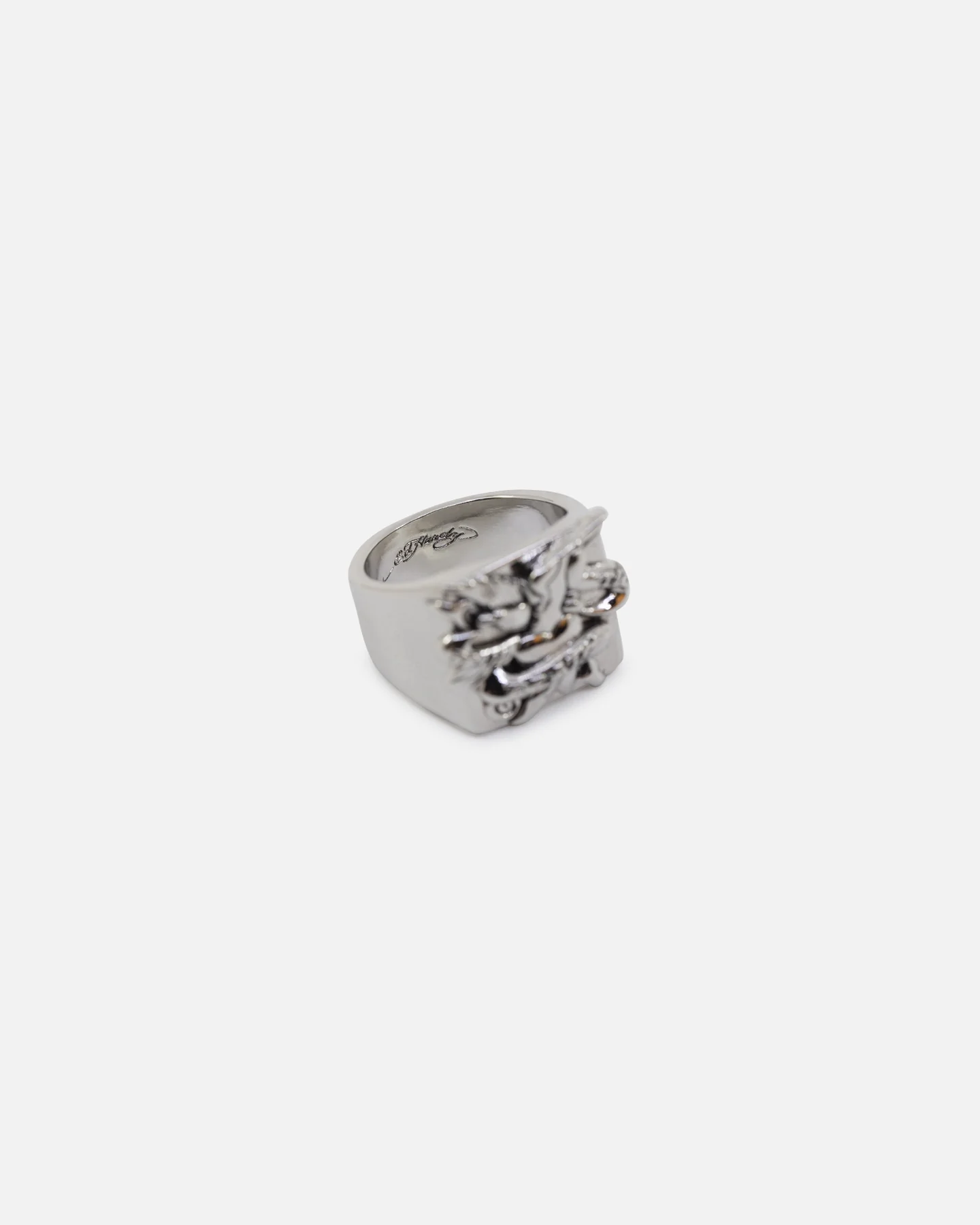 Ed Hardy Heart & Dagger Ring Silver - Image 5