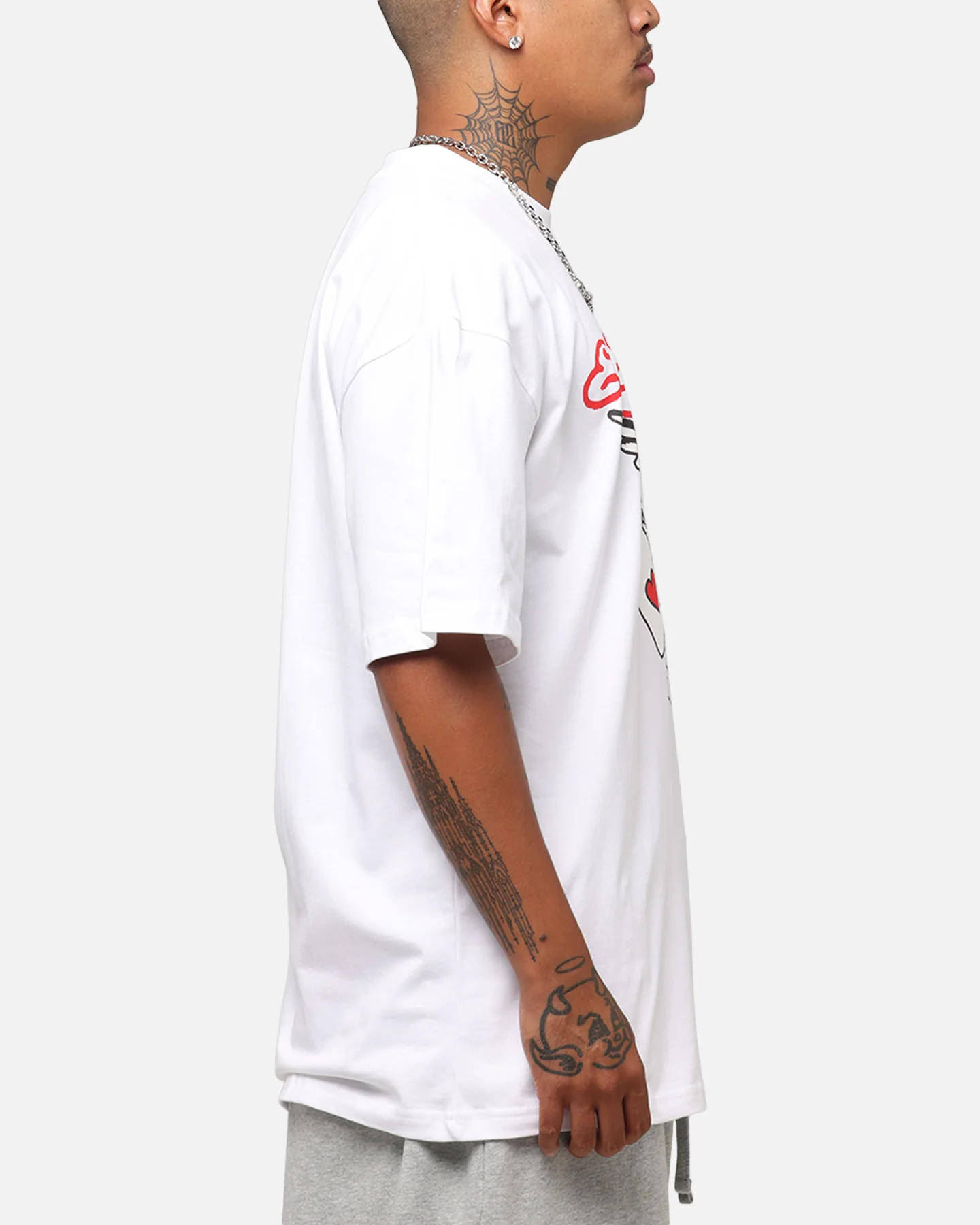 Ed Hardy Lost Luck T-Shirt White - Image 5