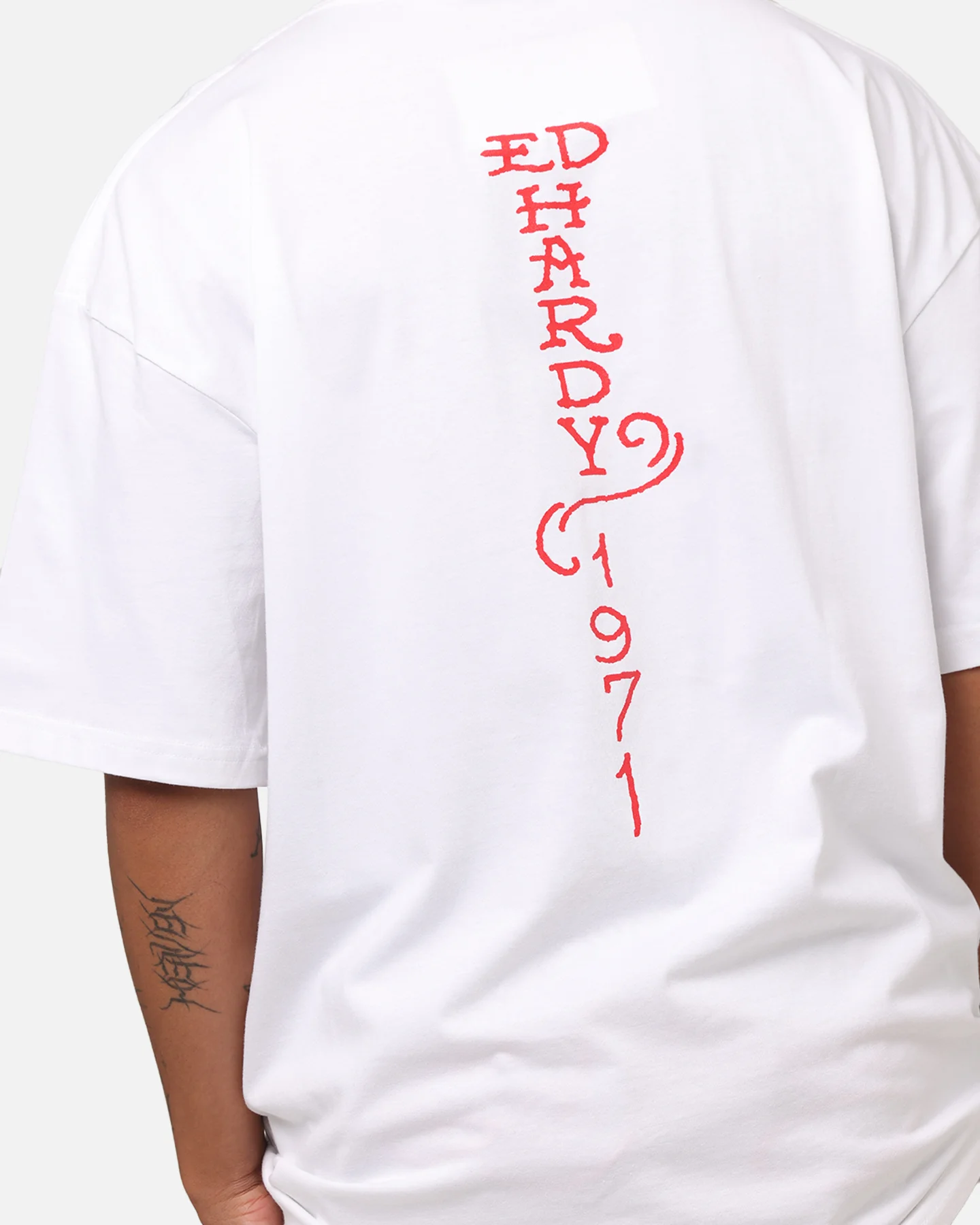 Ed Hardy Lost Luck T-Shirt White - Image 8