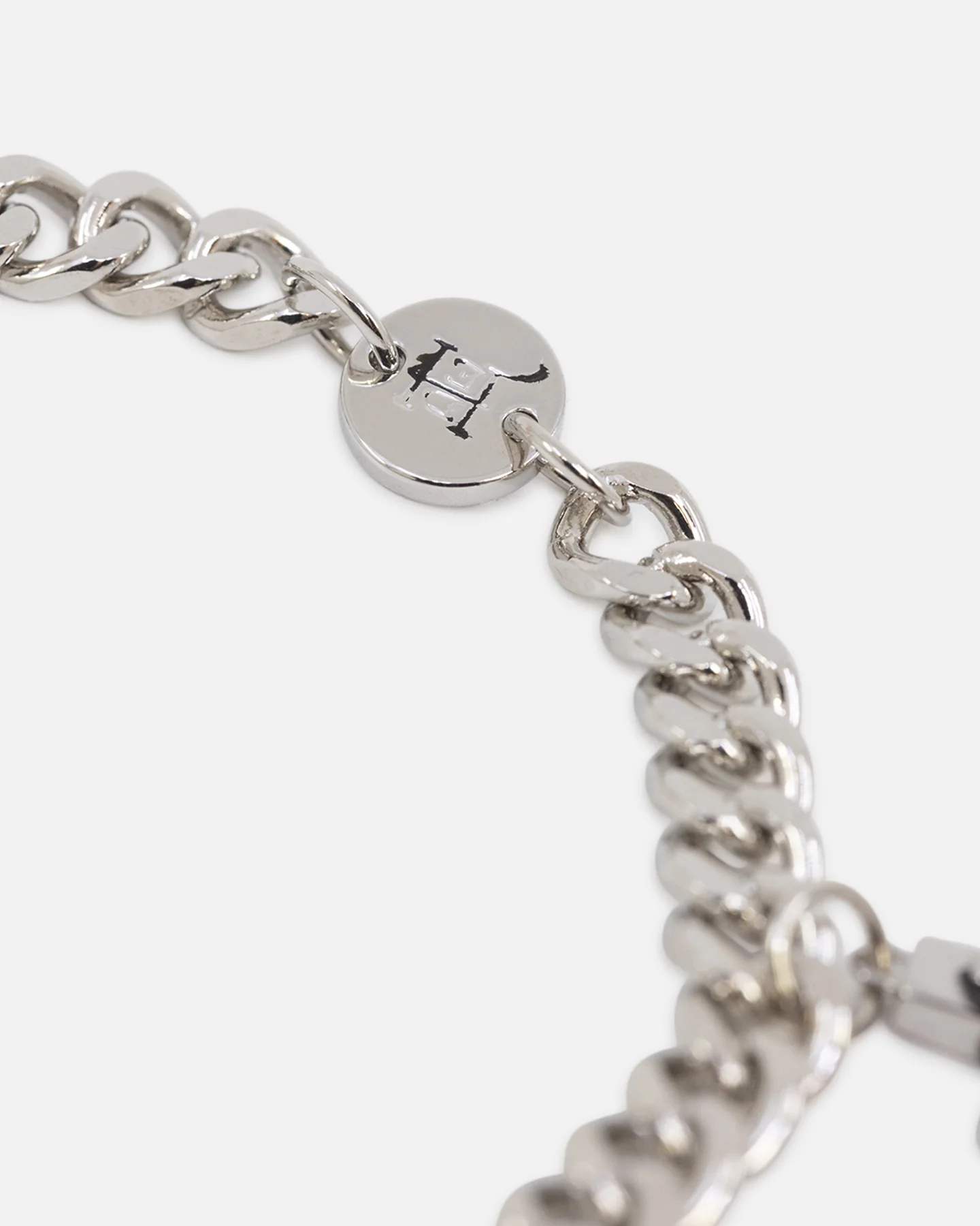 Ed Hardy Multi Charm Cuban Chain Bracelet Silver - Image 4