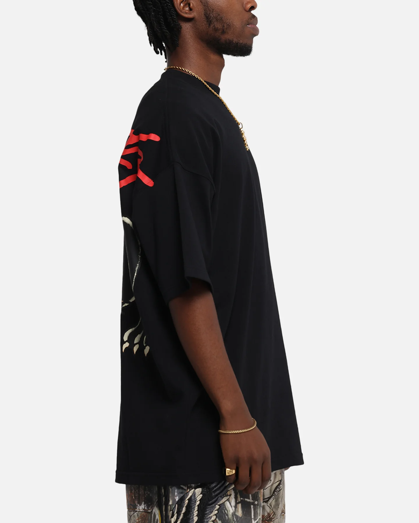 Ed Hardy Oversized Panther T-Shirt Black - Image 5