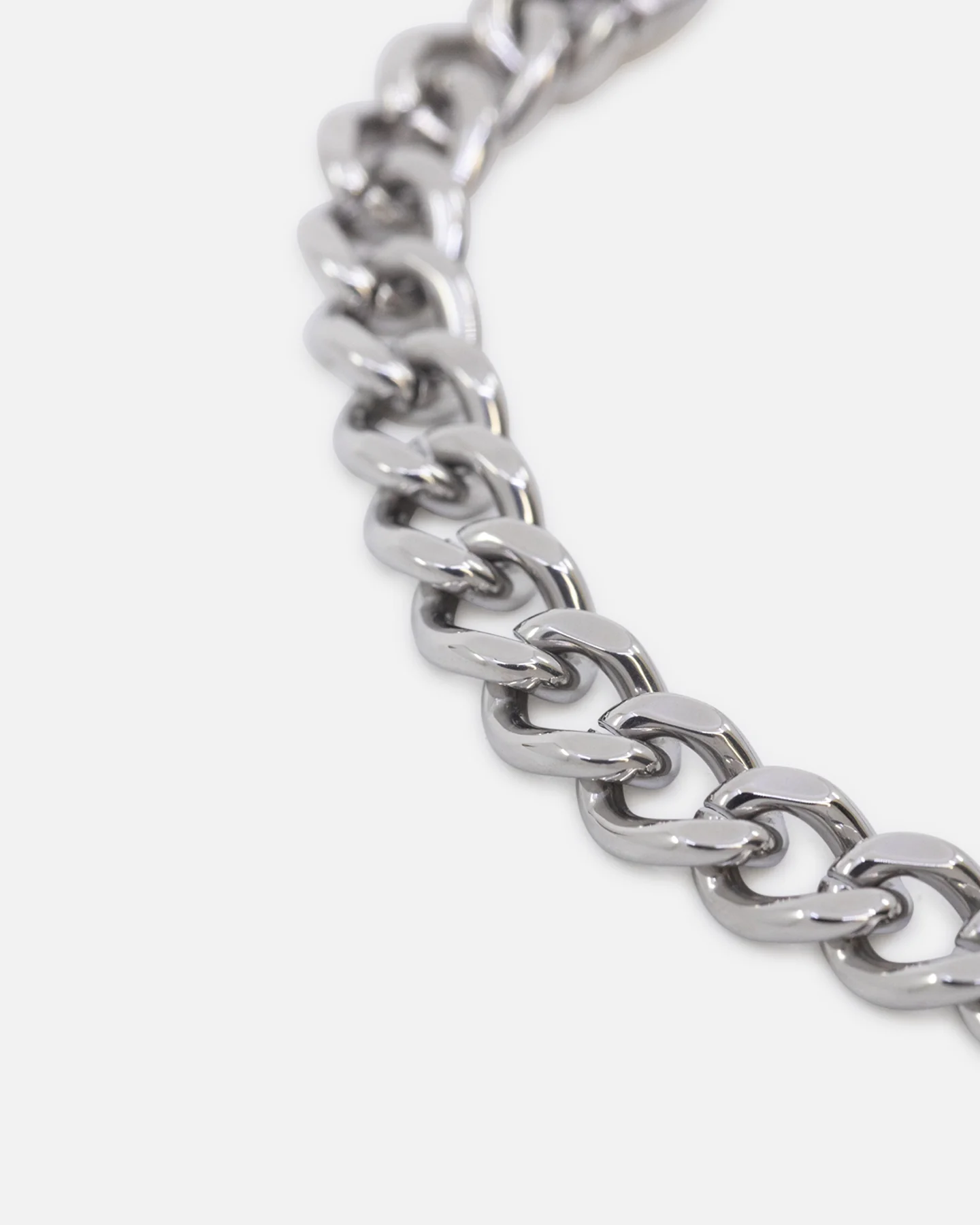Ed Hardy Scroll Logo Curb Chain Bracelet Silver - Image 2