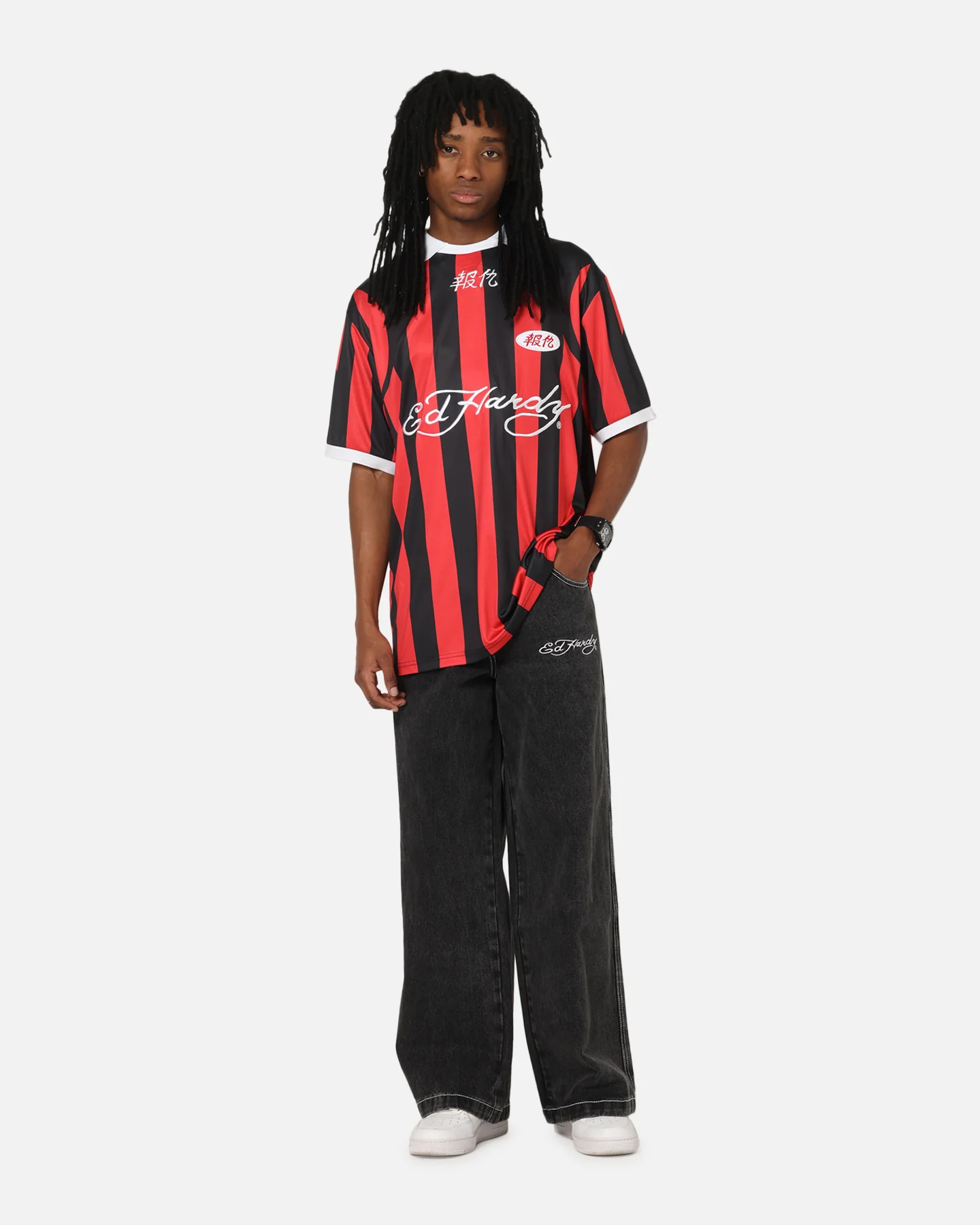 Ed Hardy Shinjuku Jersey Red/Black - Image 4