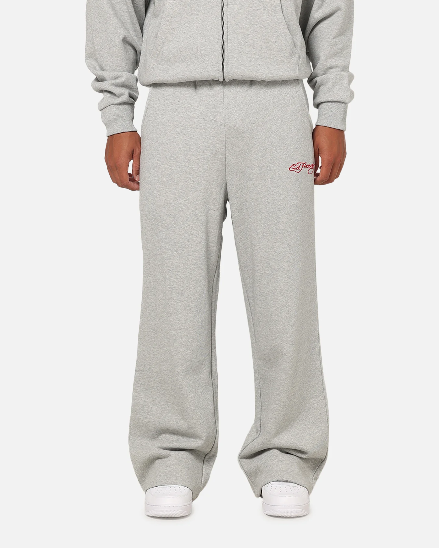Ed Hardy Signature Track Pants Grey Marle - Image 6