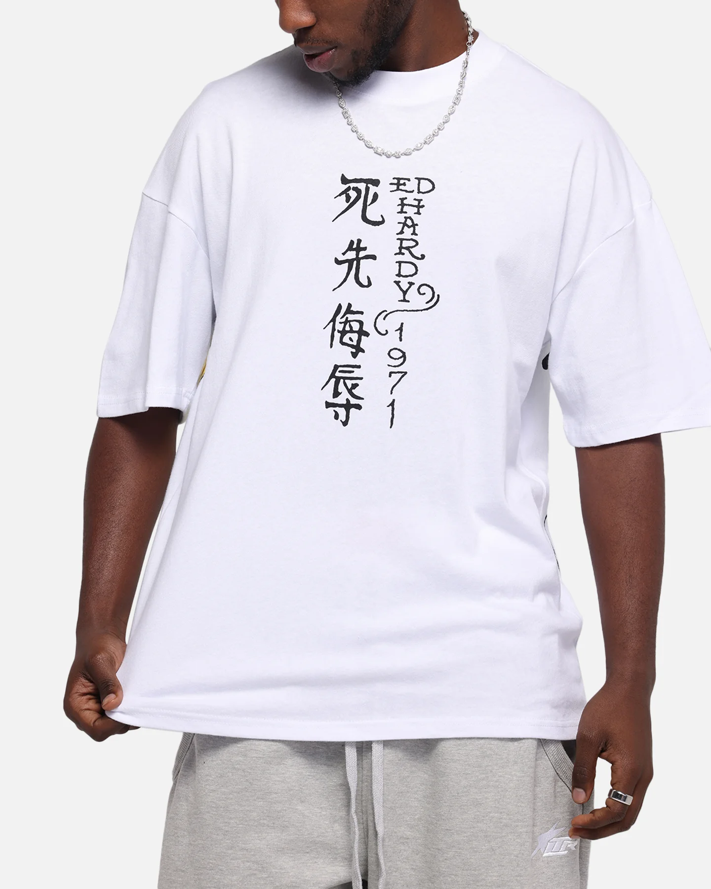 Ed Hardy Skull Sovereign T-Shirt White - Image 7