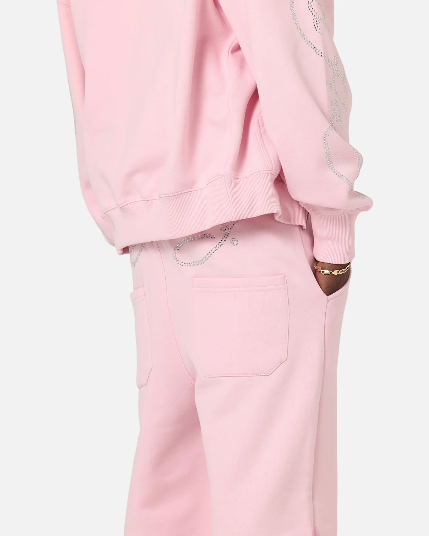 Ed Hardy Trinity Sweatpants Pink - Image 3