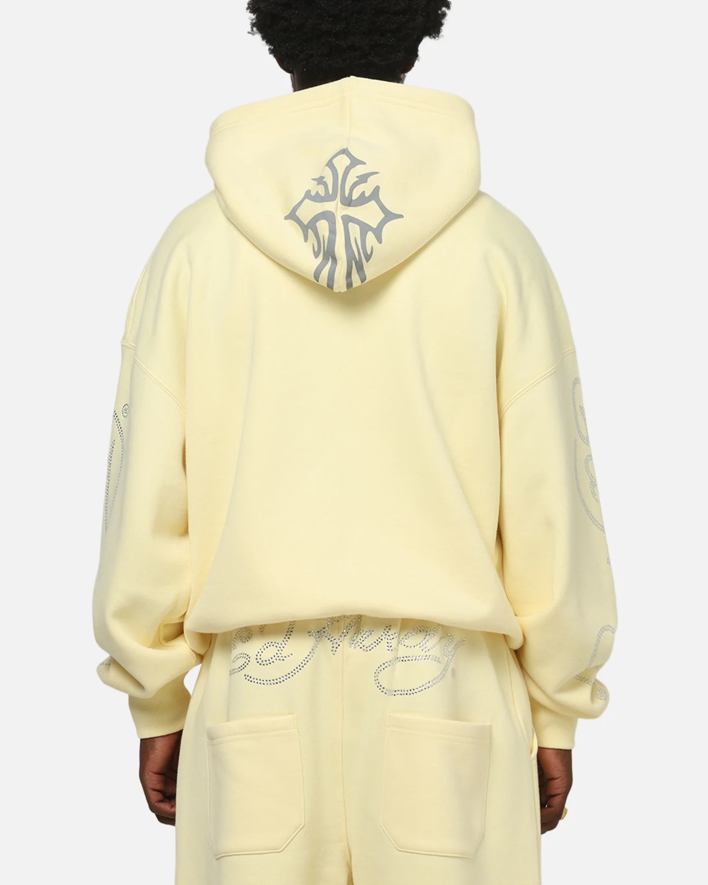 Ed Hardy Trinity Zip Hoodie Butter Yellow - Image 2