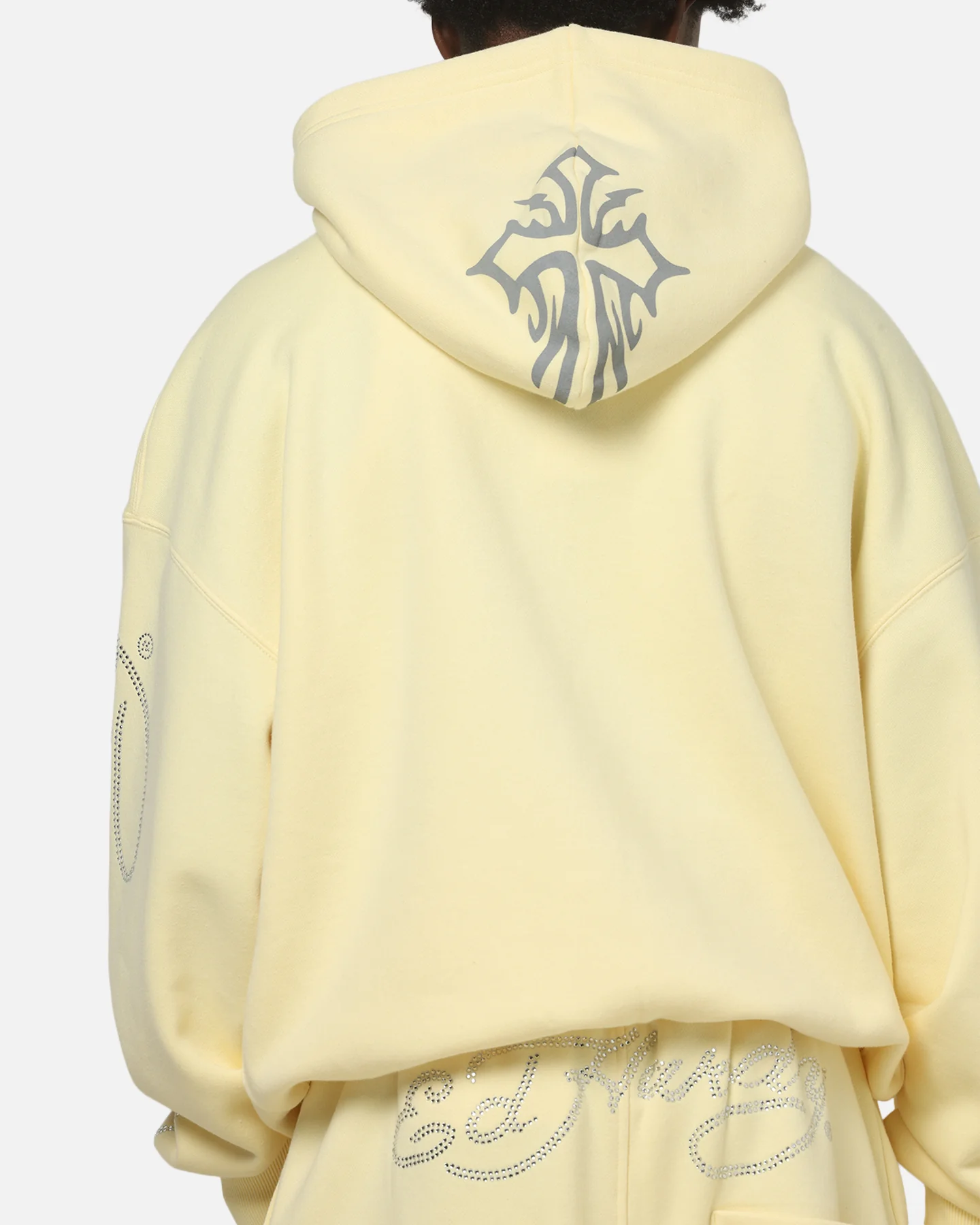 Ed Hardy Trinity Zip Hoodie Butter Yellow - Image 8